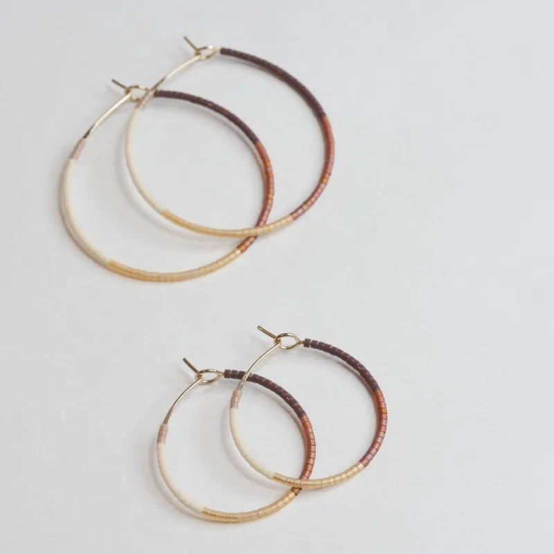 Hilda - 1.25" & 1.75" 14 KT Gold Hoops sold by Daldanea