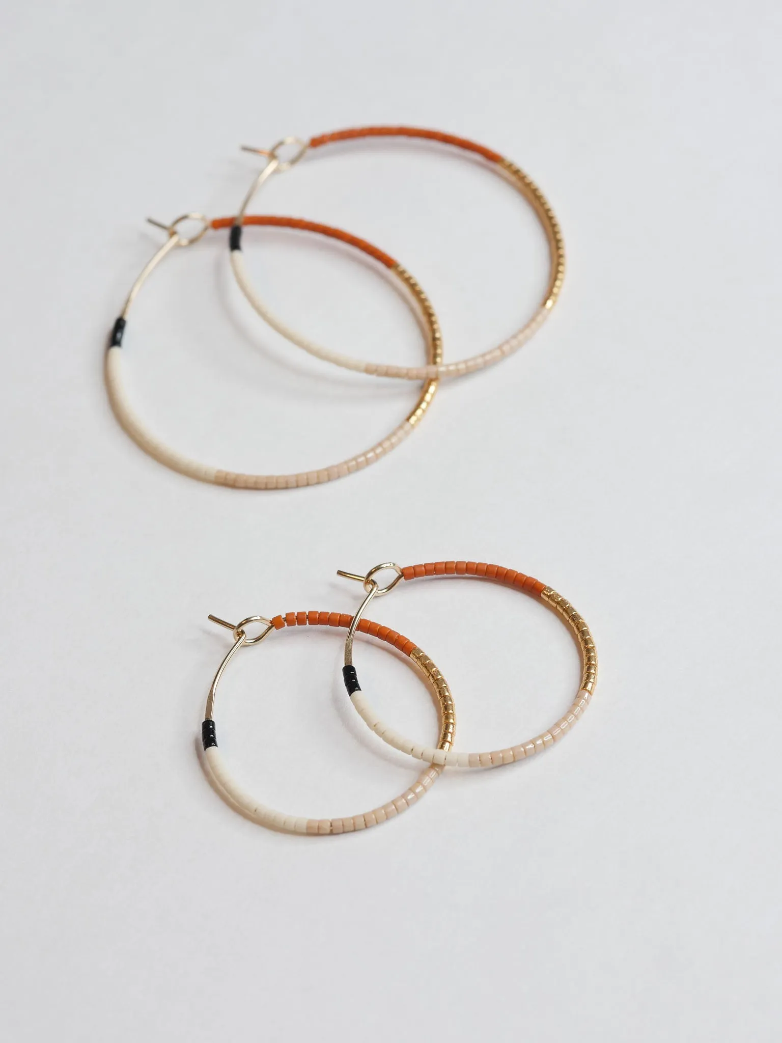 Aida - 1.25" & 1.75" 14 KT Gold Hoops sold by Daldanea product image thumbnail 4