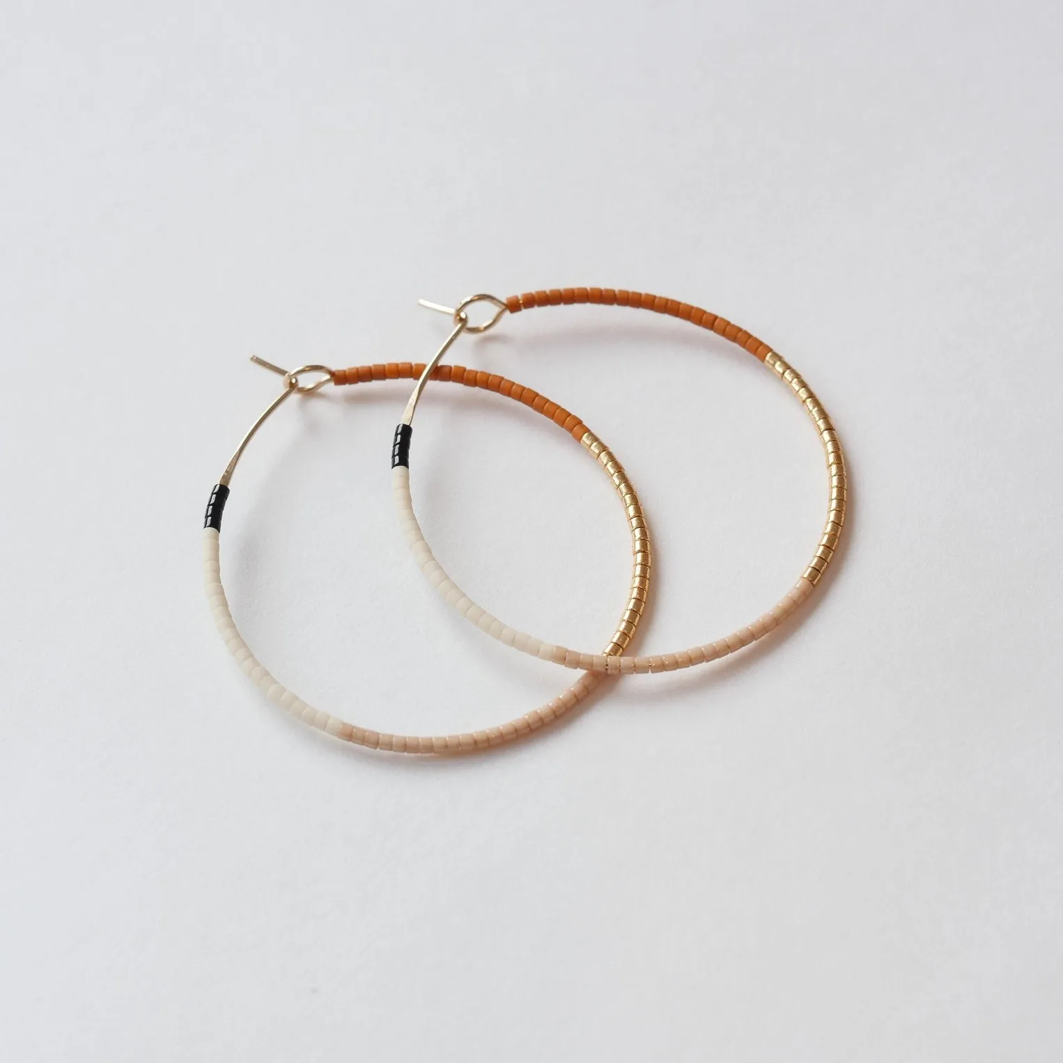Aida - 1.25" & 1.75" 14 KT Gold Hoops sold by Daldanea product image thumbnail 3