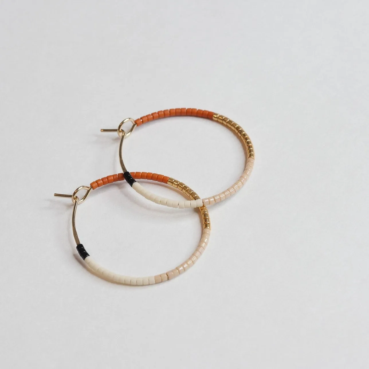 Aida - 1.25" & 1.75" 14 KT Gold Hoops sold by Daldanea product image thumbnail 5