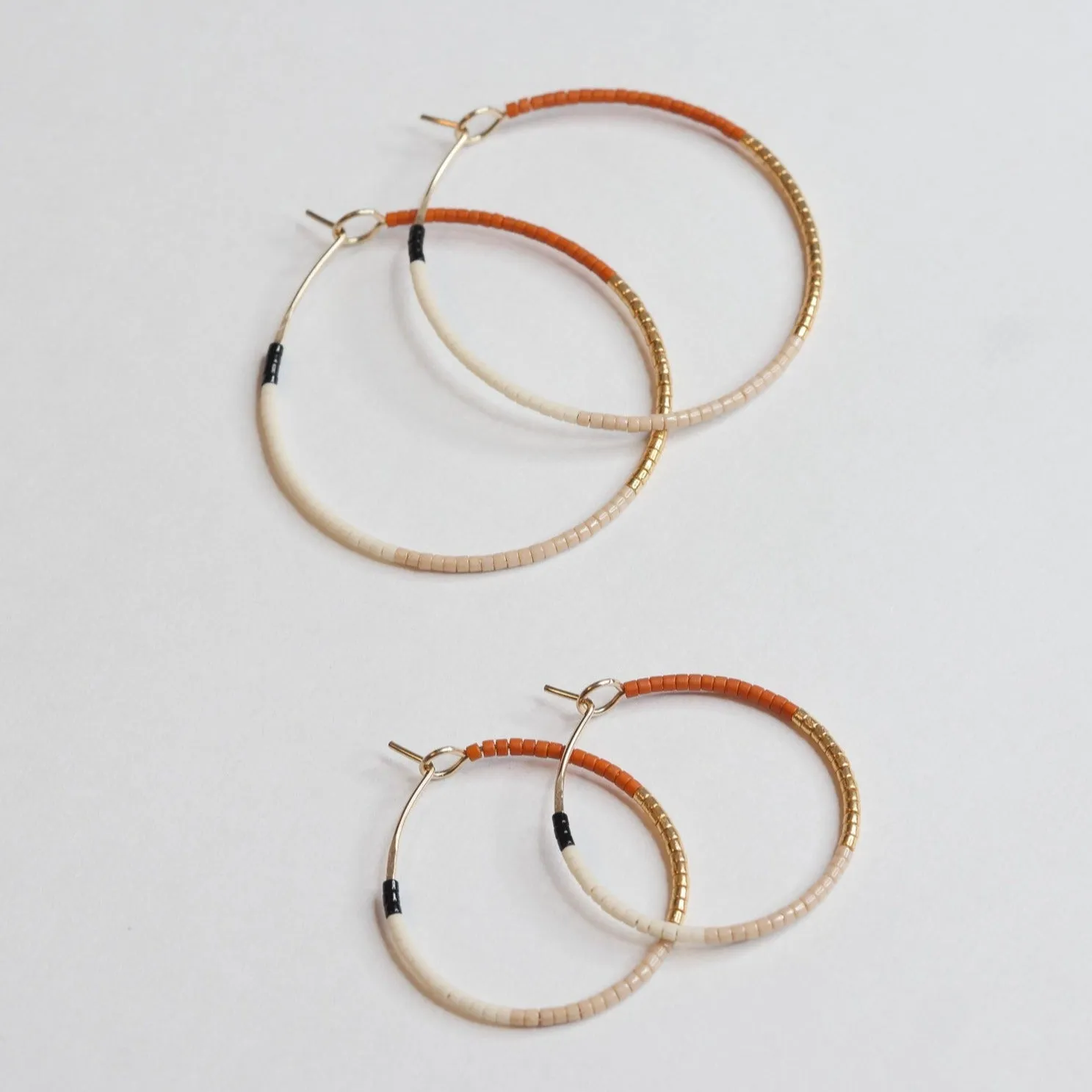 Aida - 1.25" & 1.75" 14 KT Gold Hoops sold by Daldanea