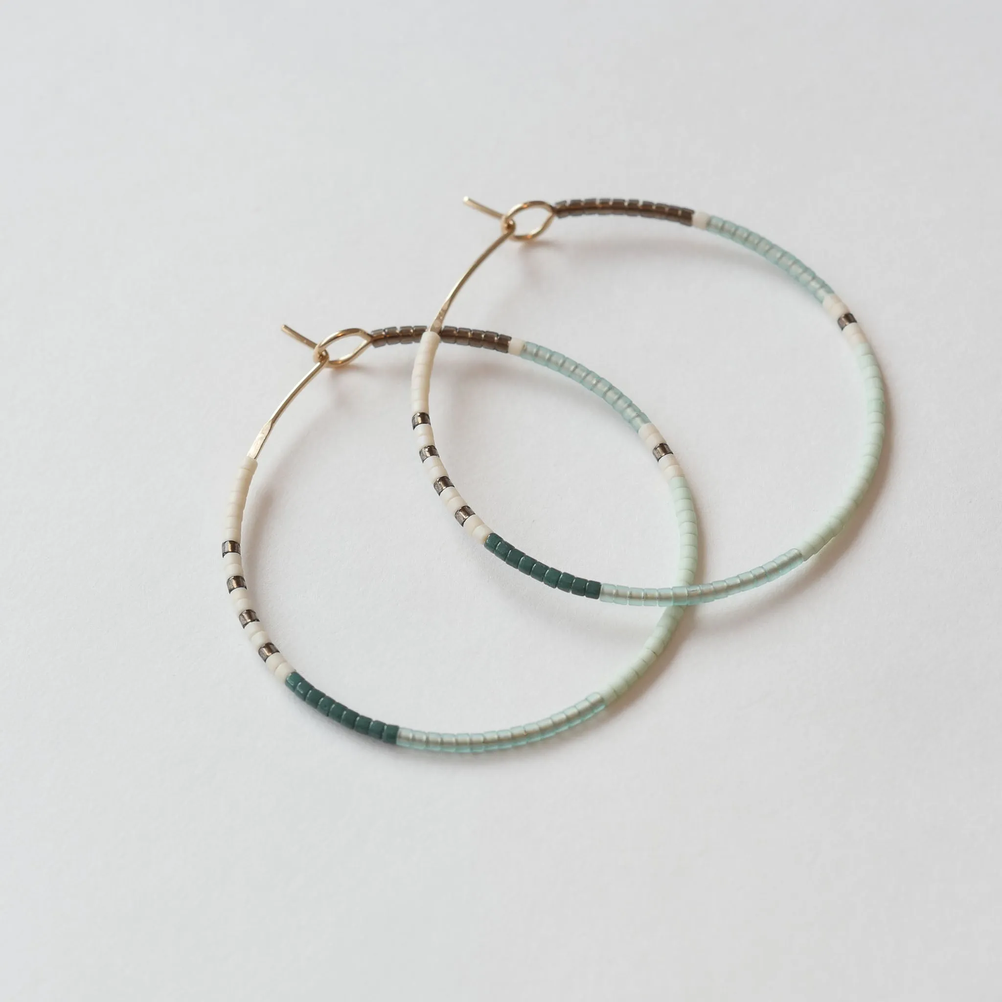 Jamila - 1.25" & 1.75" 14 KT Gold Hoops sold by Daldanea product image thumbnail 2