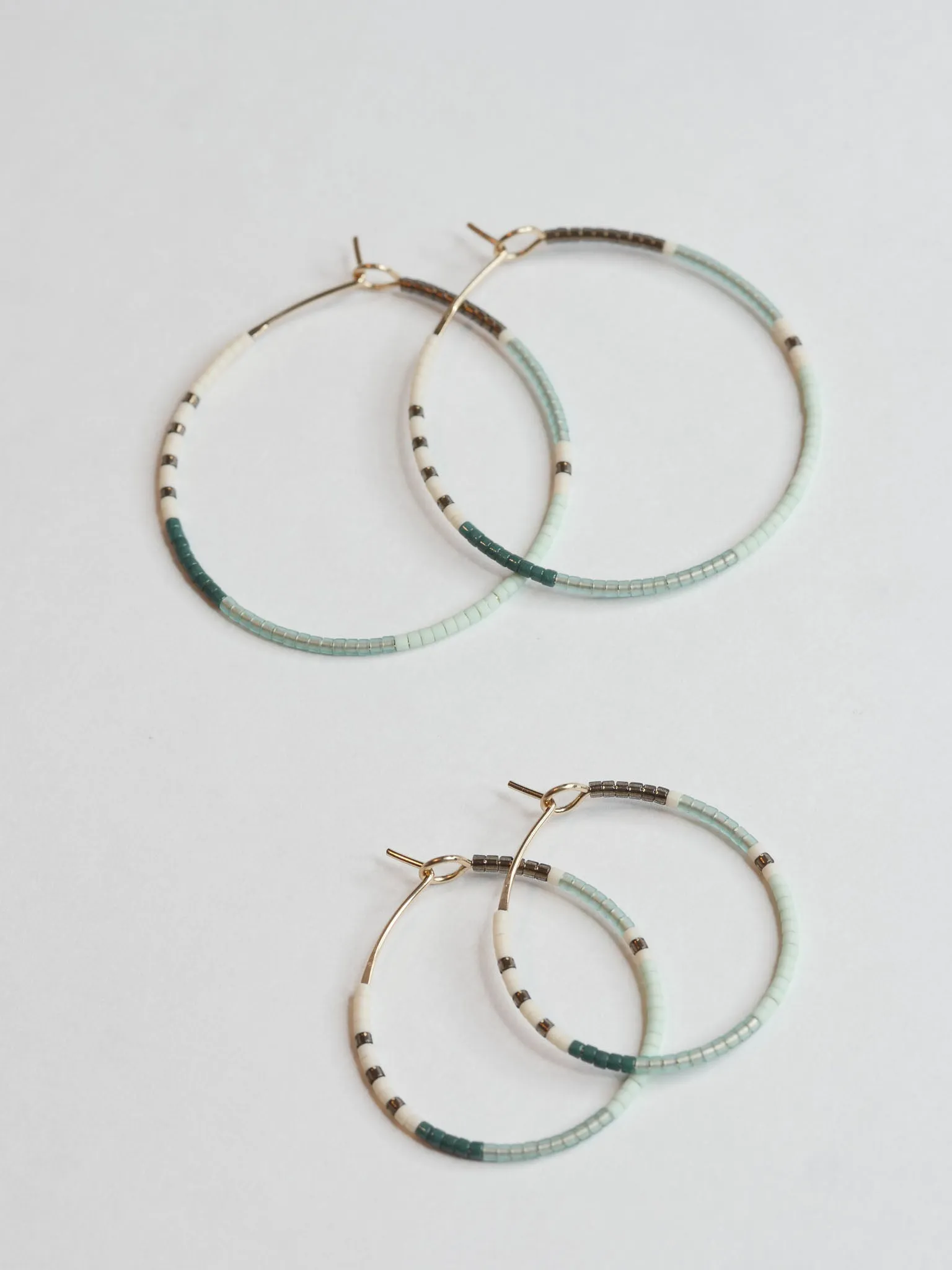 Jamila - 1.25" & 1.75" 14 KT Gold Hoops sold by Daldanea product image thumbnail 5
