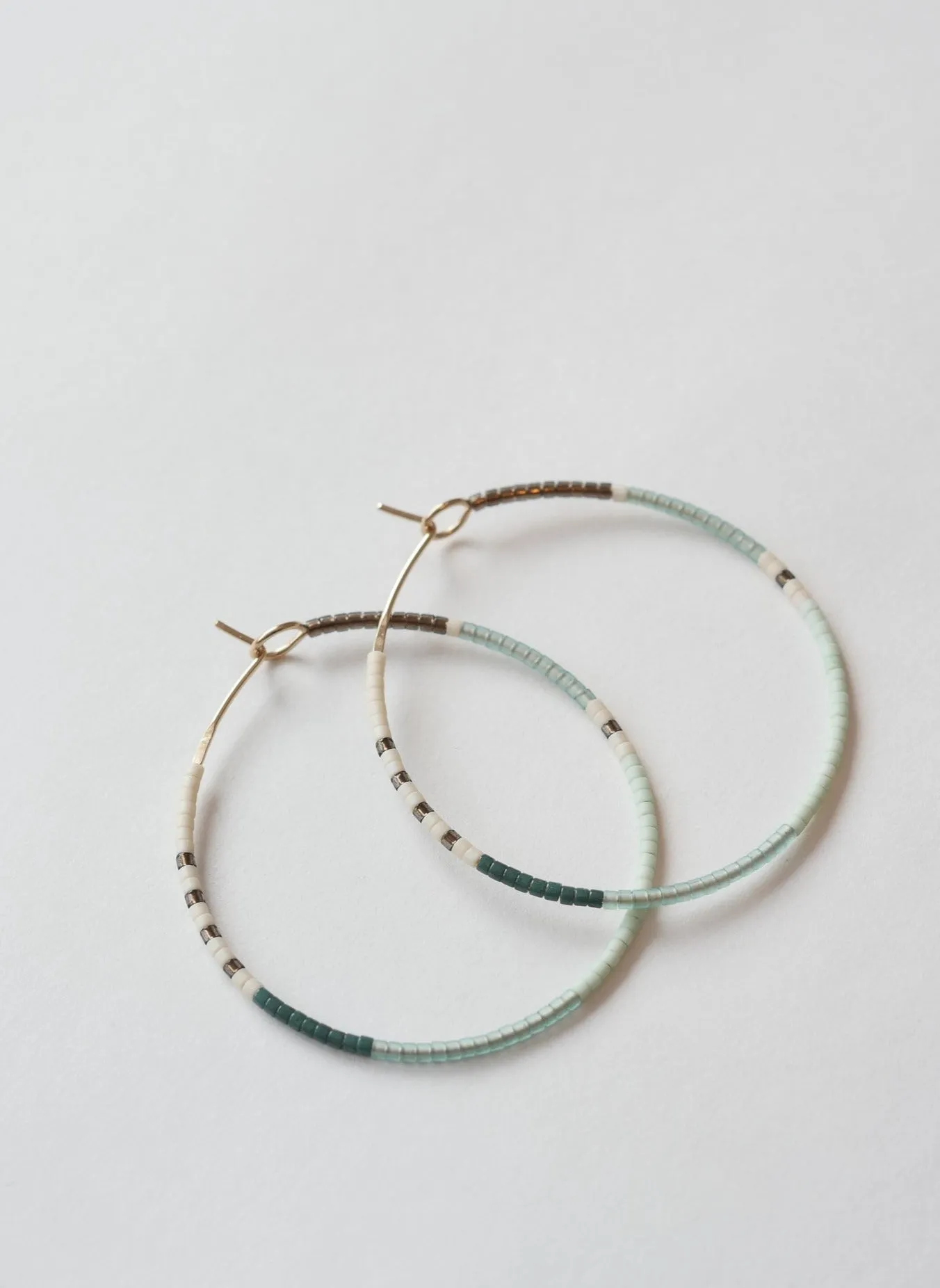 Jamila - 1.25" & 1.75" 14 KT Gold Hoops sold by Daldanea product image thumbnail 3