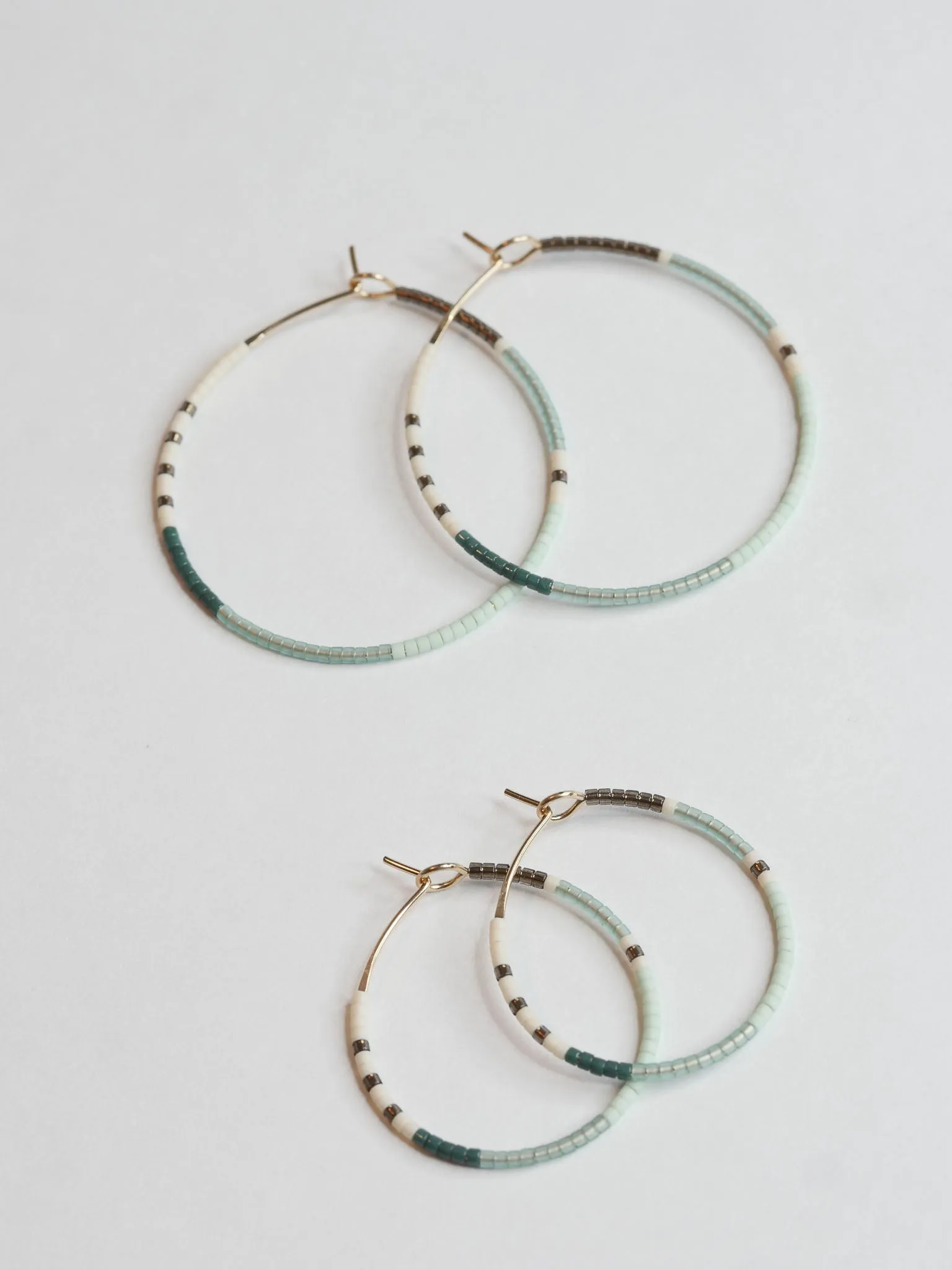 Jamila - 1.25" & 1.75" 14 KT Gold Hoops sold by Daldanea product image thumbnail 4