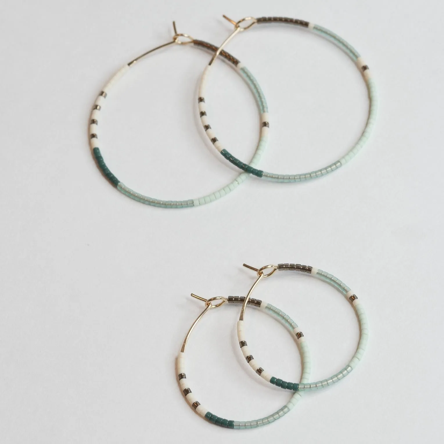 Jamila - 1.25" & 1.75" 14 KT Gold Hoops sold by Daldanea