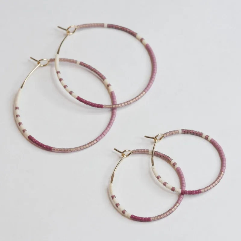 Millie - 1.25" & 1.75" 14 KT Gold Hoops sold by Daldanea