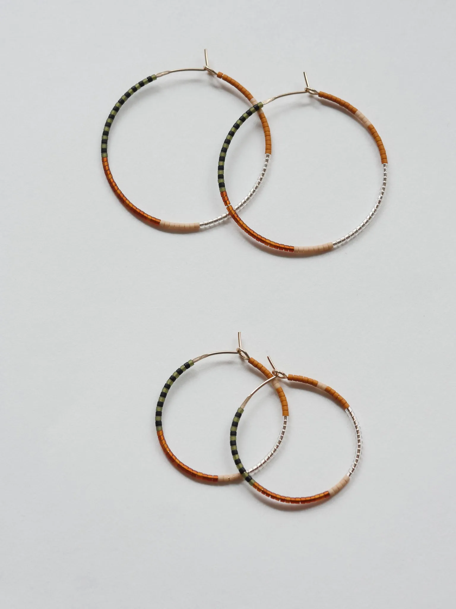 Mylene - 1.25" & 1.75" 14 KT Gold Hoops sold by Daldanea product image thumbnail 4