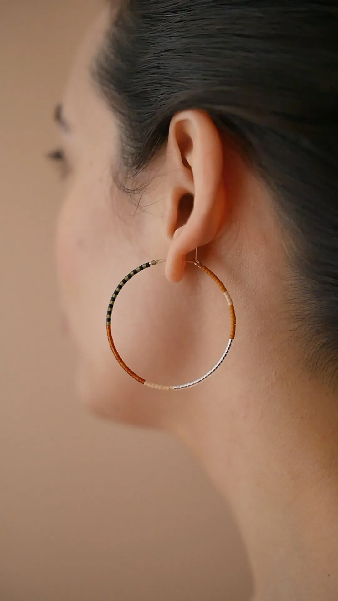 Mylene - 1.25" & 1.75" 14 KT Gold Hoops sold by Daldanea product image thumbnail 3