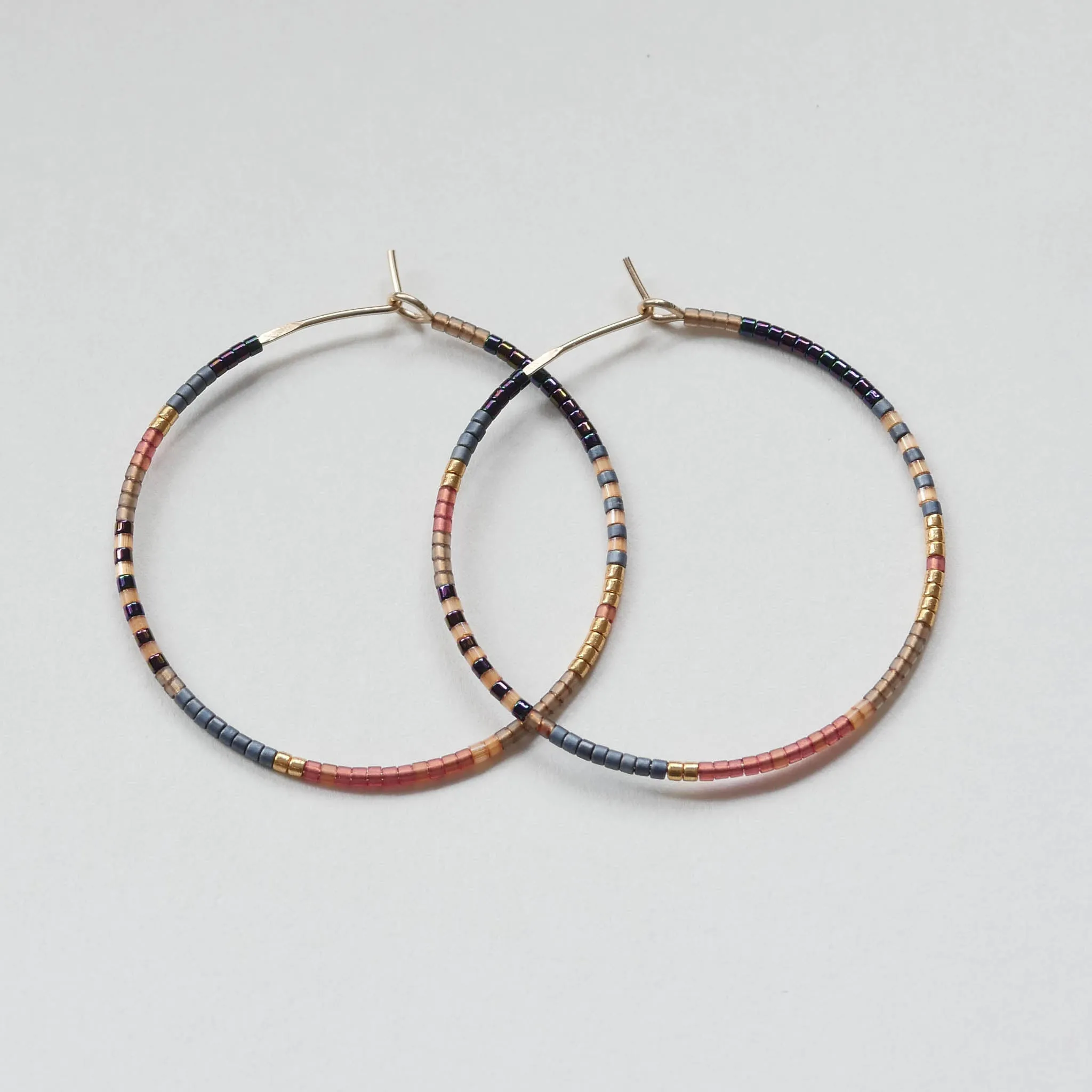 Althia - 1.25" & 1.75" 14 KT Gold Hoops sold by Daldanea product image thumbnail 3