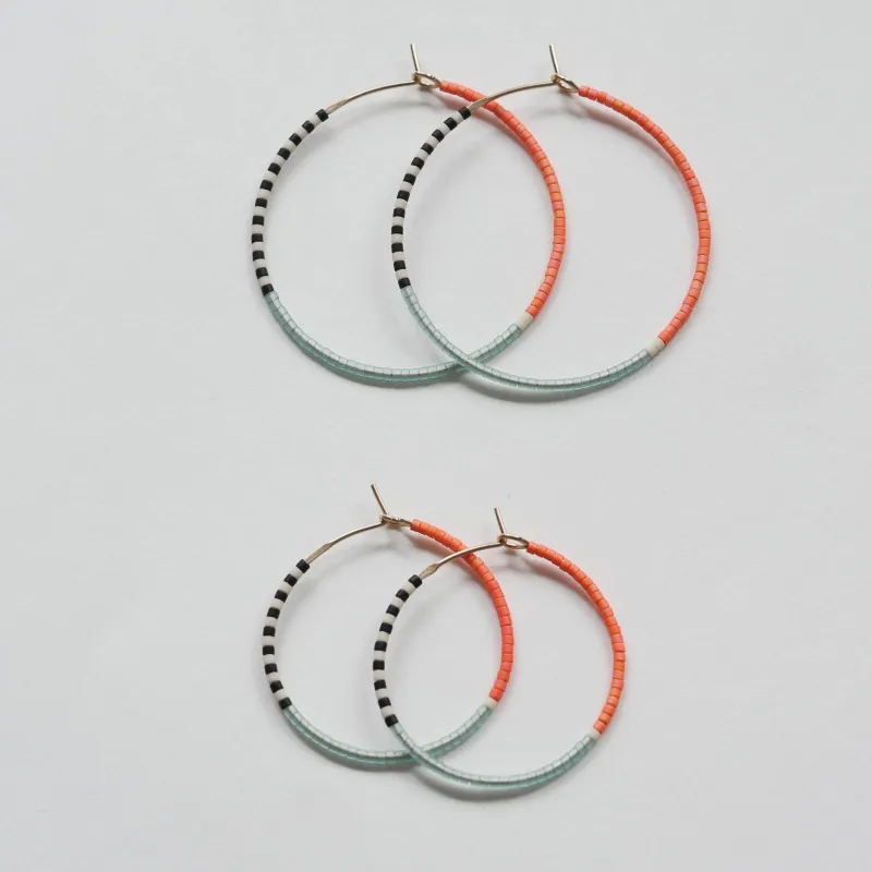 Pantha - 1.25" & 1.75" 14 KT Gold Hoops sold by Daldanea
