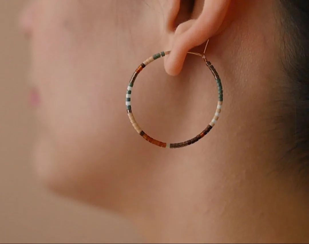 Eanna - 1.25" & 1.75" 14 KT Gold Hoops sold by Daldanea product image thumbnail 3