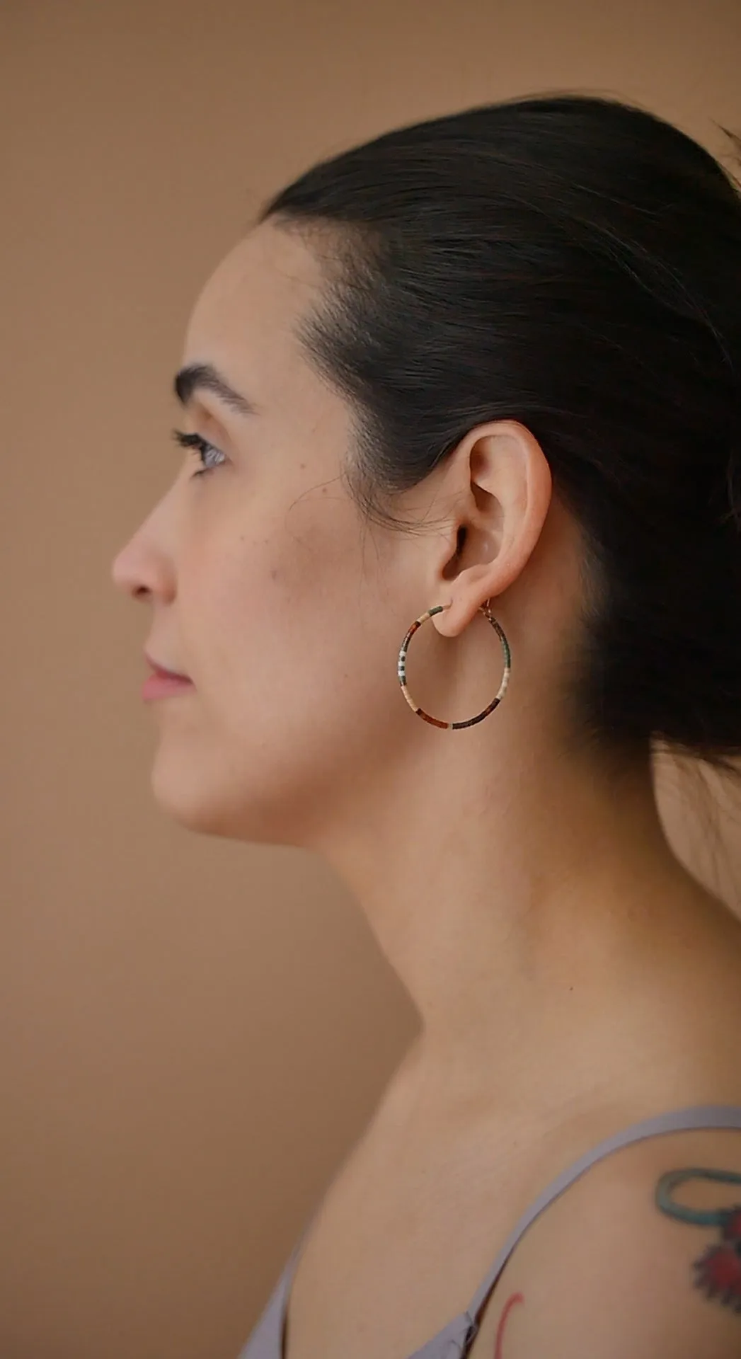 Eanna - 1.25" & 1.75" 14 KT Gold Hoops sold by Daldanea product image thumbnail 2