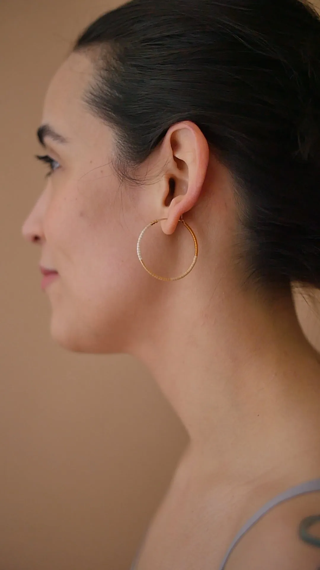 Ollia - 1.25" & 1.75" 14 KT Gold Hoops sold by Daldanea product image thumbnail 2