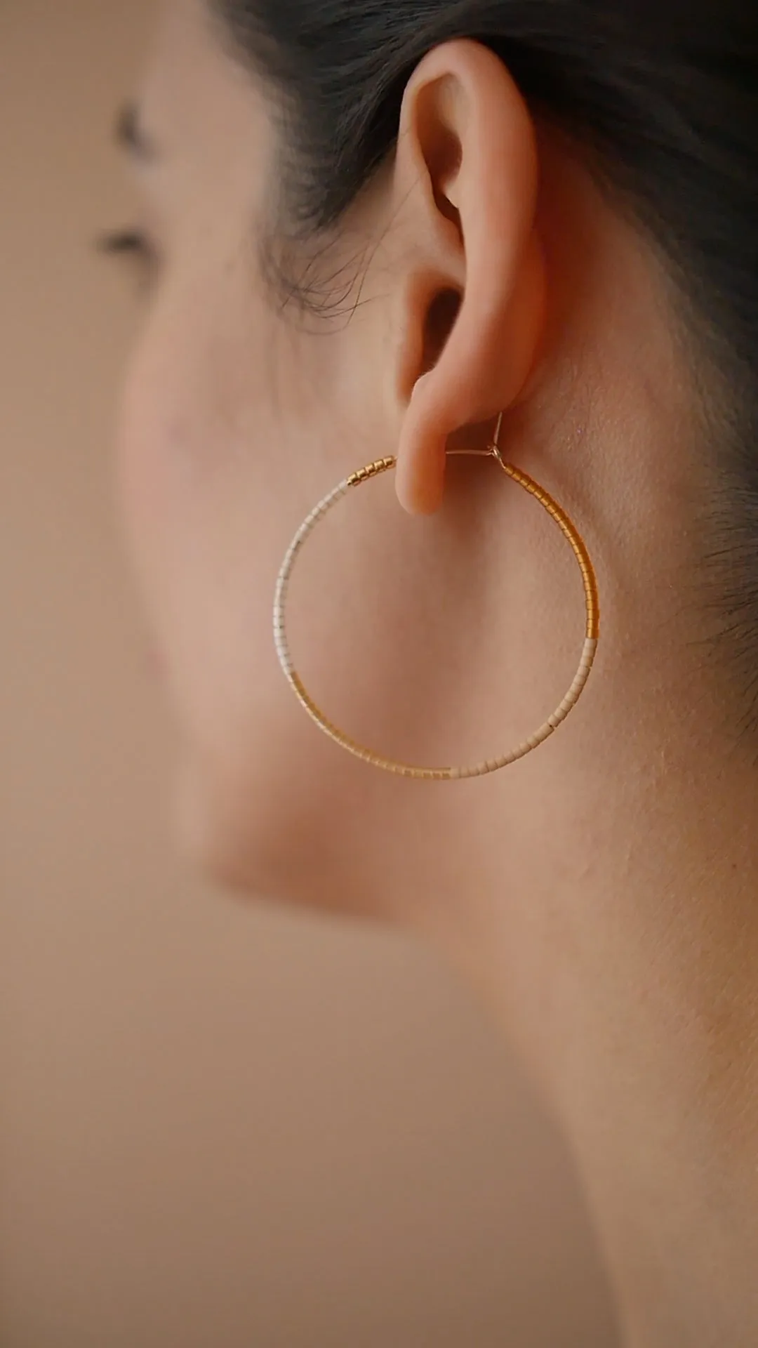 Ollia - 1.25" & 1.75" 14 KT Gold Hoops sold by Daldanea product image thumbnail 5
