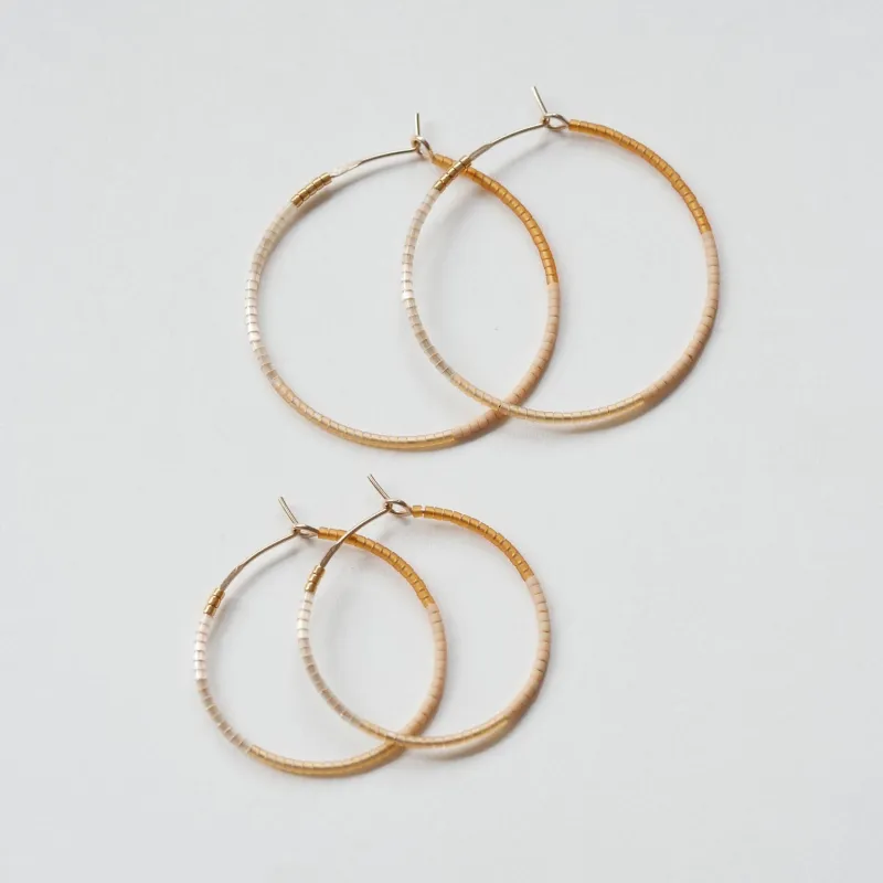 Ollia - 1.25" & 1.75" 14 KT Gold Hoops sold by Daldanea