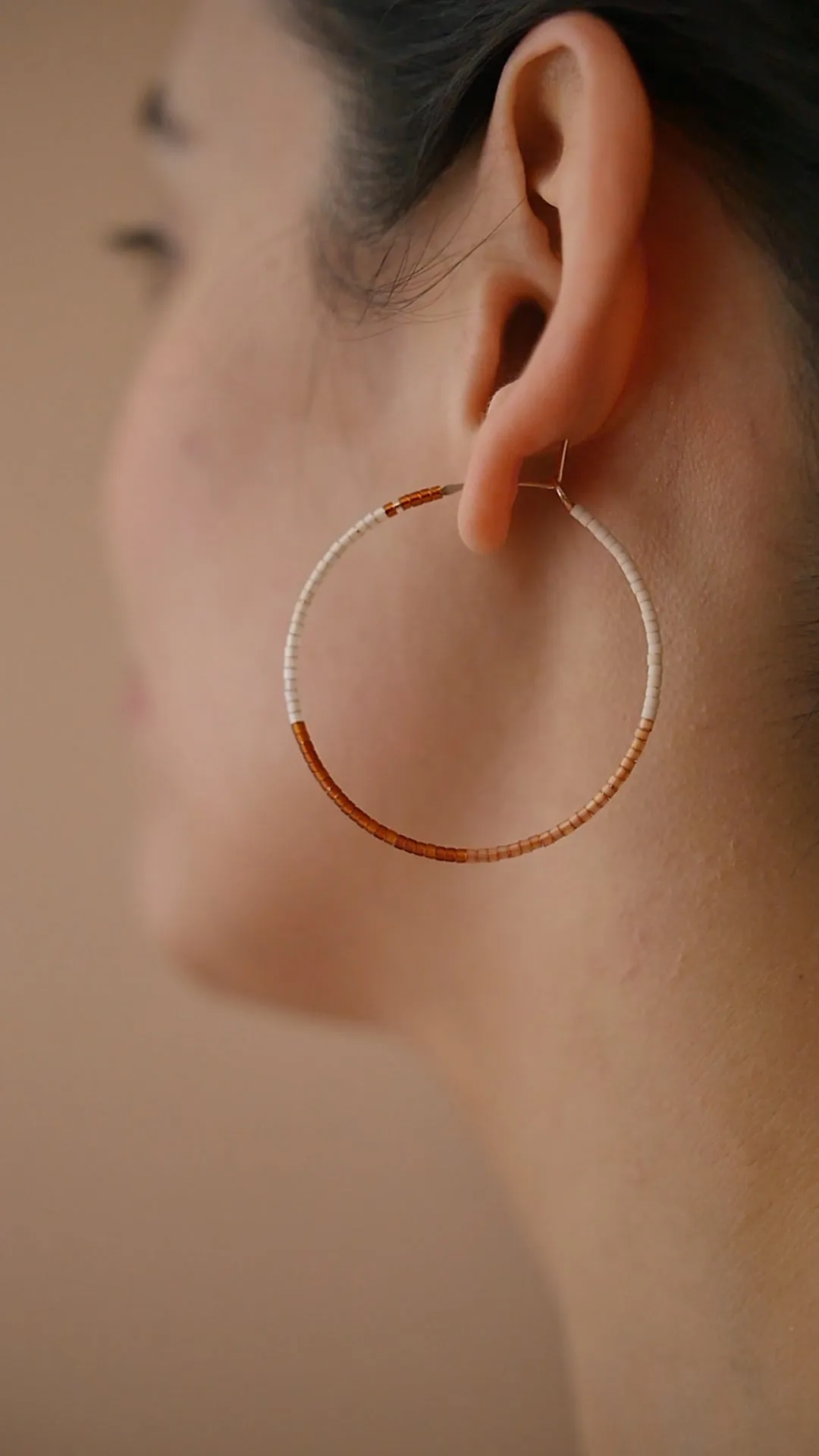 Livia - 1.25" & 1.75" 14 KT Gold Hoops sold by Daldanea product image thumbnail 3