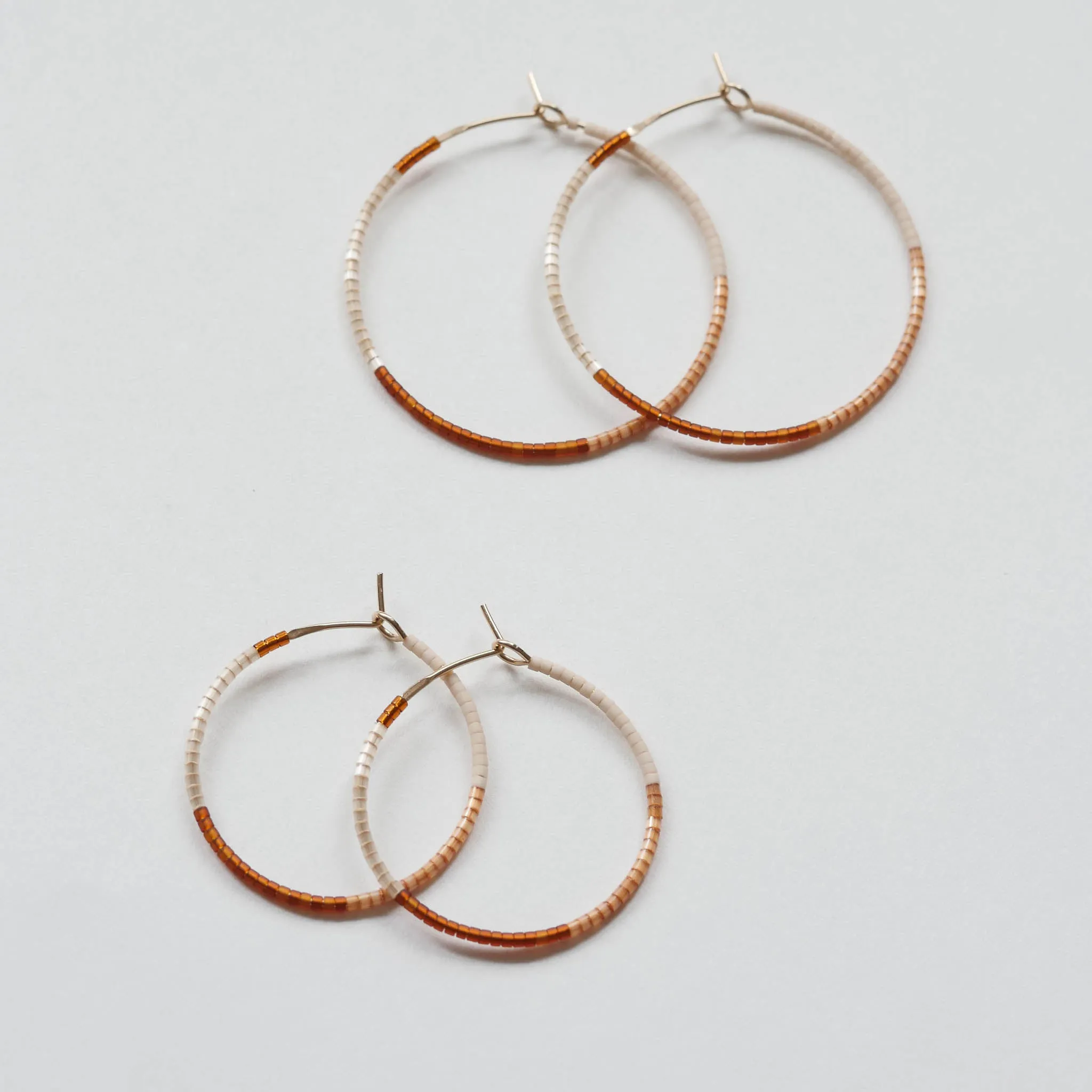 Livia - 1.25" & 1.75" 14 KT Gold Hoops sold by Daldanea