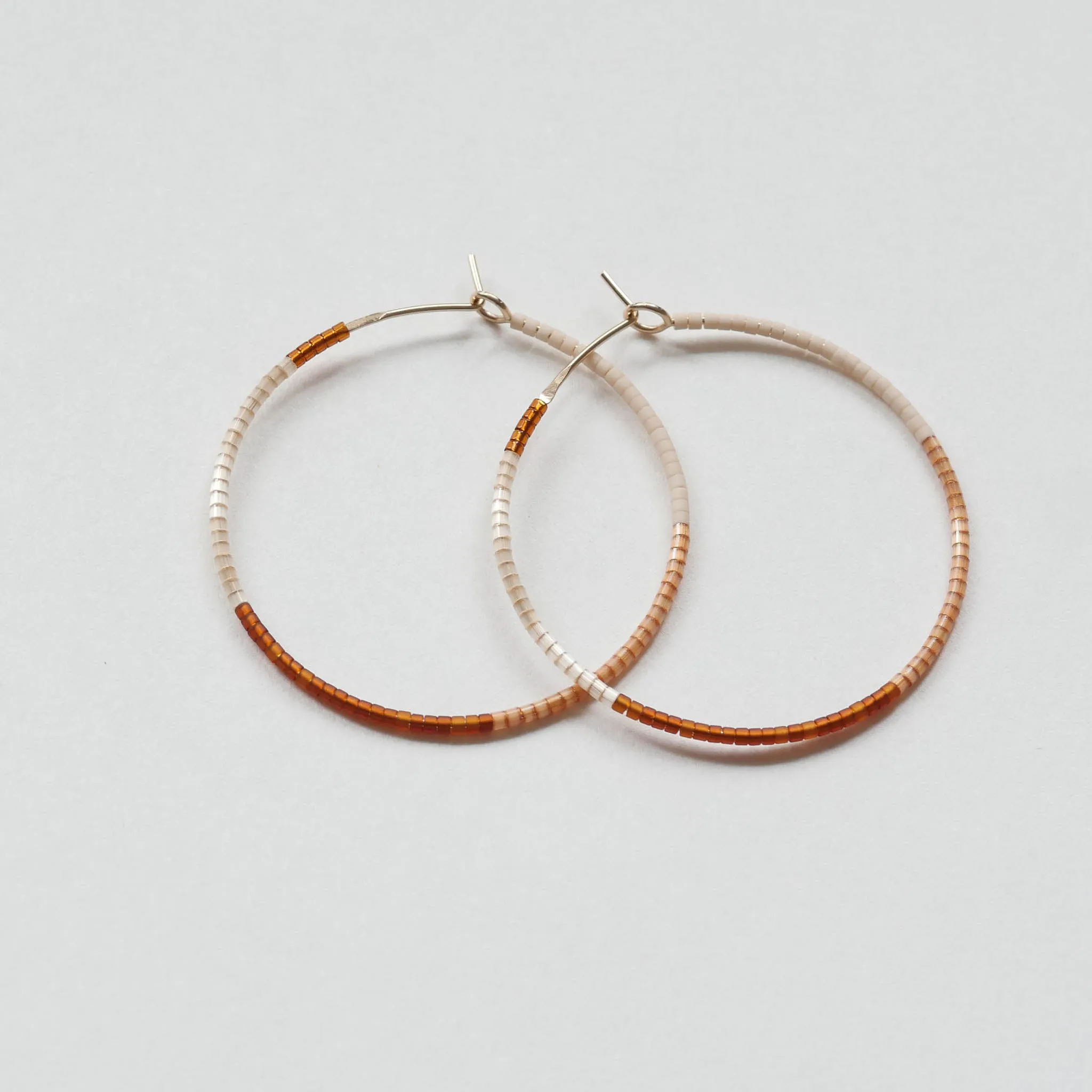Livia - 1.25" & 1.75" 14 KT Gold Hoops sold by Daldanea product image thumbnail 4