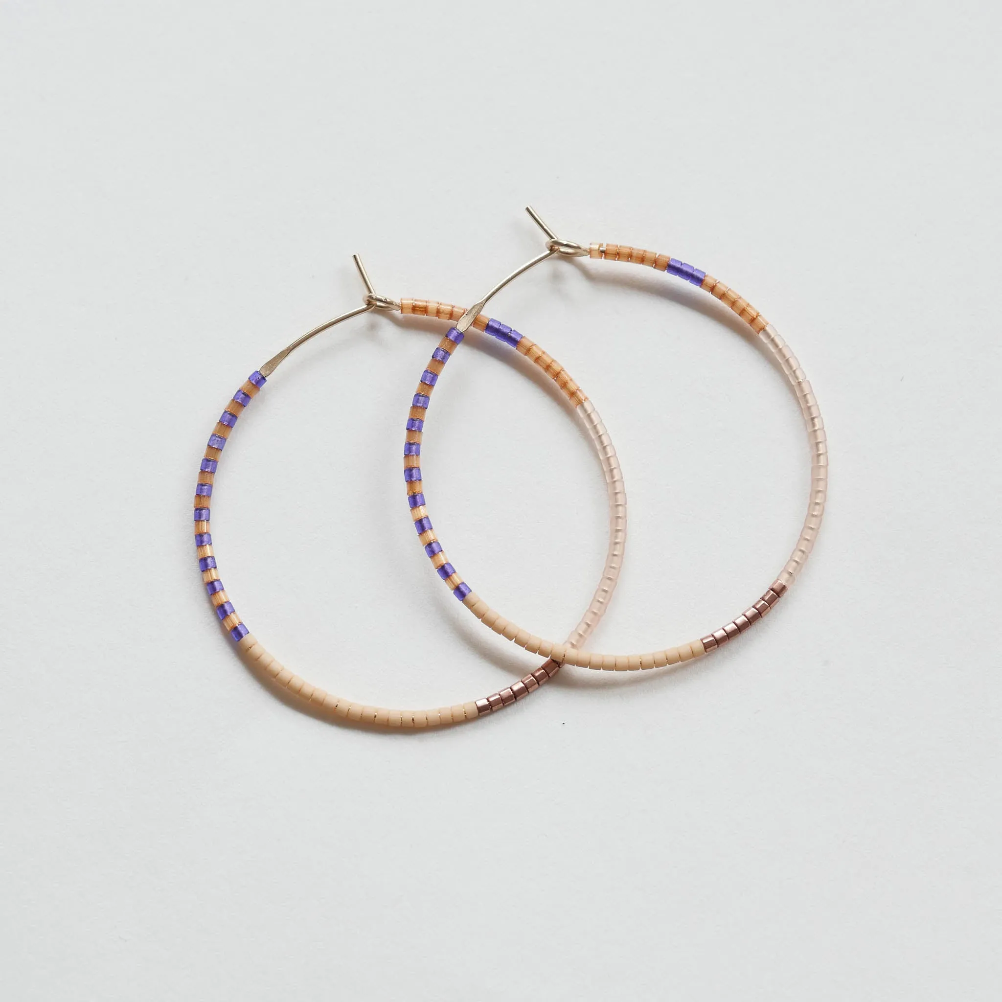 Tunde - 1.25" & 1.75" 14 KT Gold Hoops sold by Daldanea product image thumbnail 4