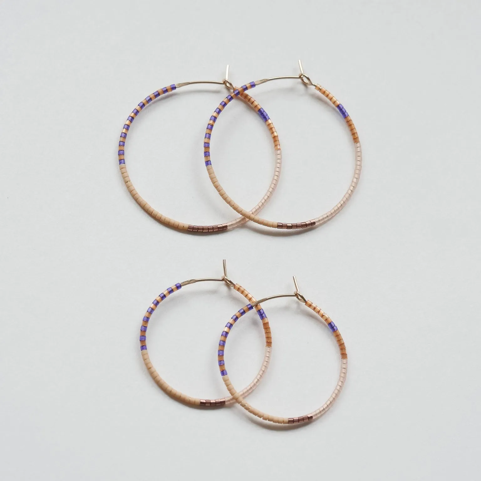 Tunde - 1.25" & 1.75" 14 KT Gold Hoops sold by Daldanea