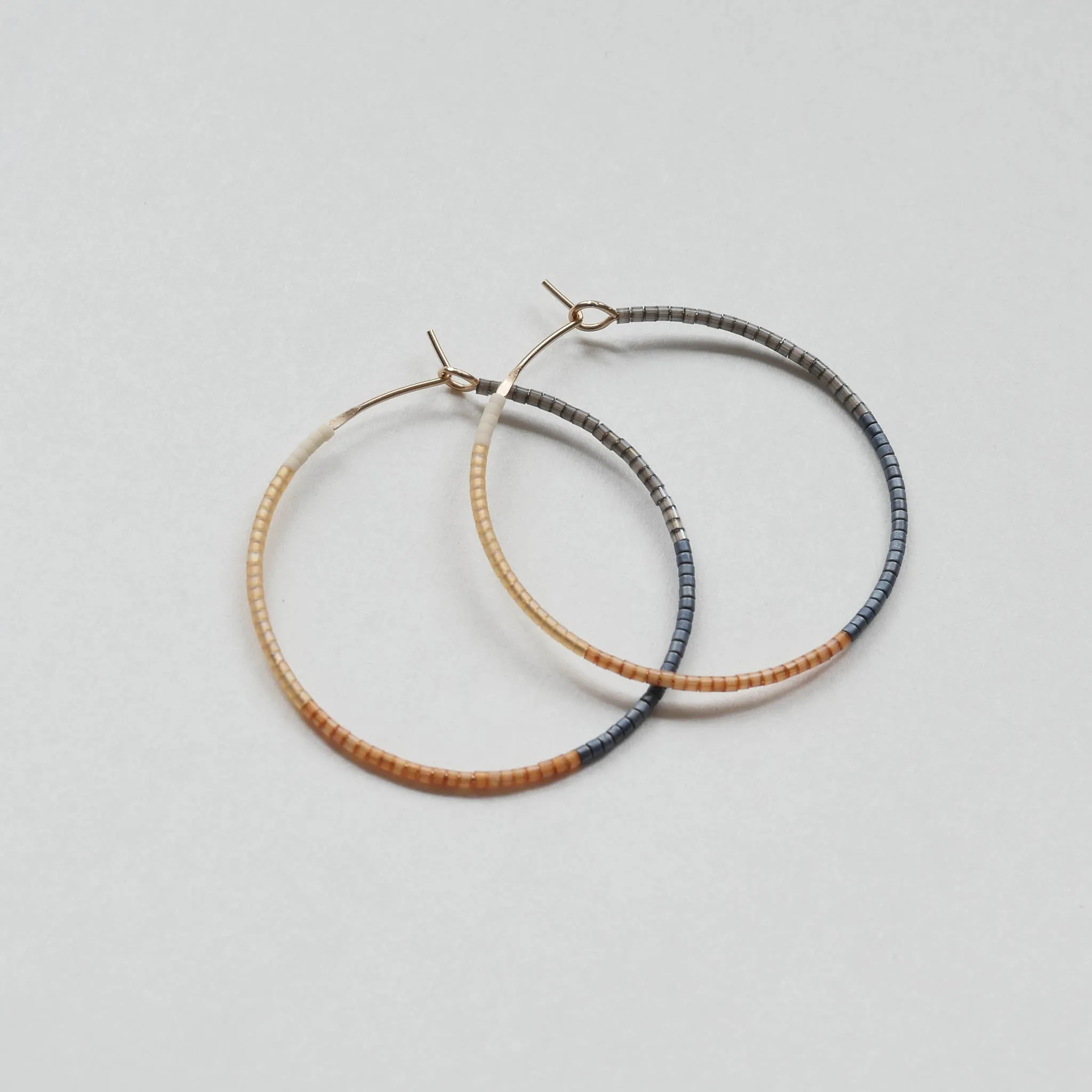 Esen - 1.25" & 1.75" 14 KT Gold Hoops sold by Daldanea product image thumbnail 4