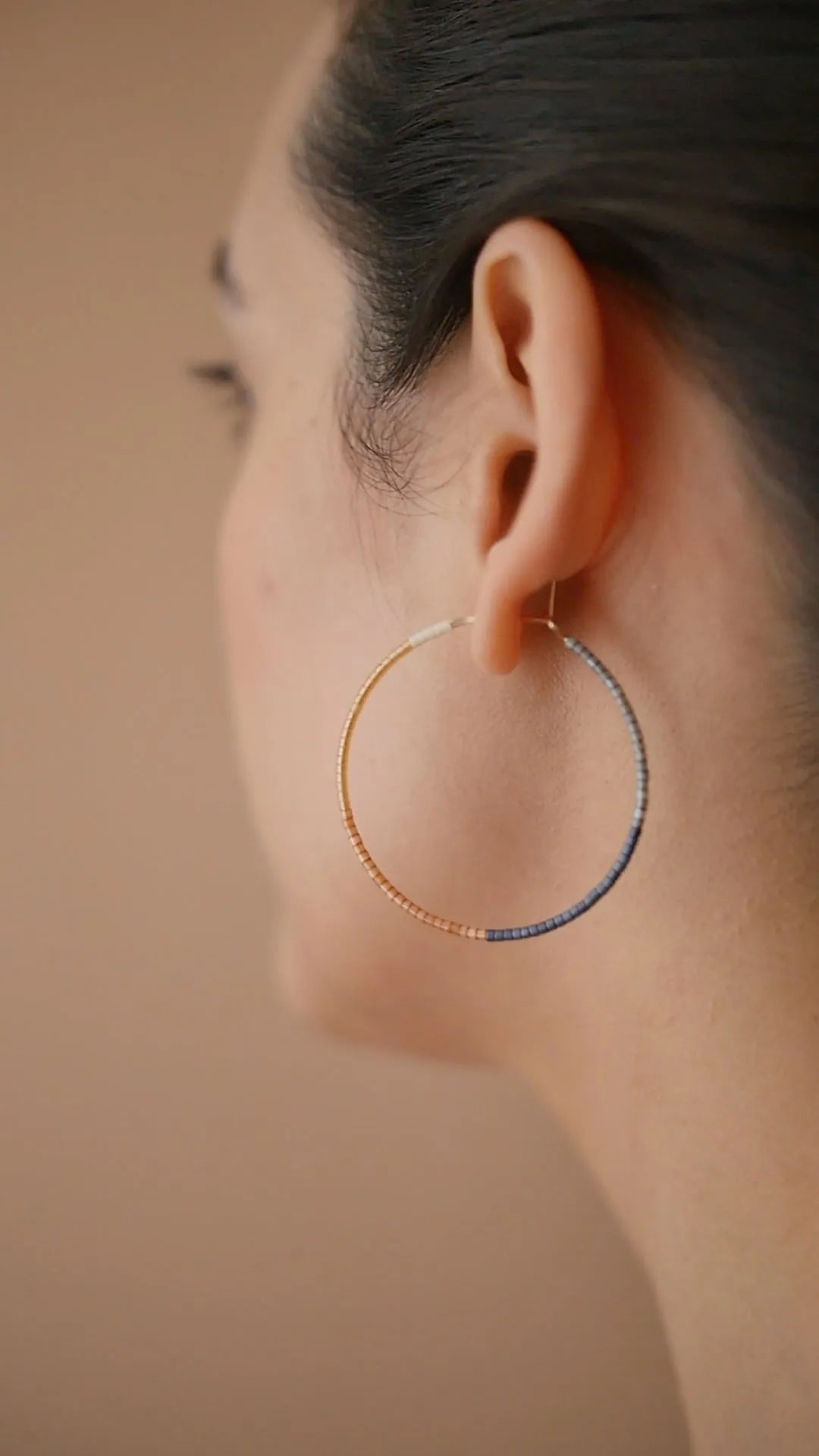 Esen - 1.25" & 1.75" 14 KT Gold Hoops sold by Daldanea product image thumbnail 3