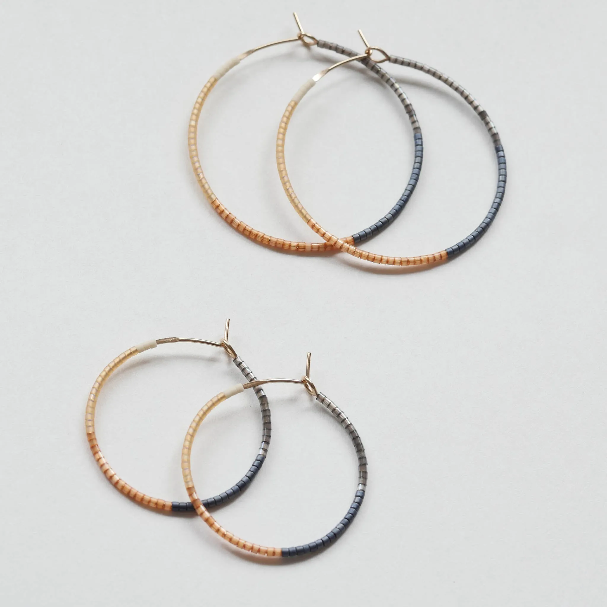 Esen - 1.25" & 1.75" 14 KT Gold Hoops sold by Daldanea
