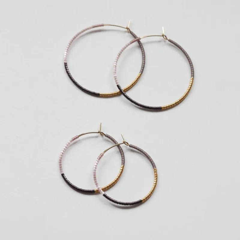 Sabina - 1.25" & 1.75" 14 KT Gold Hoops sold by Daldanea