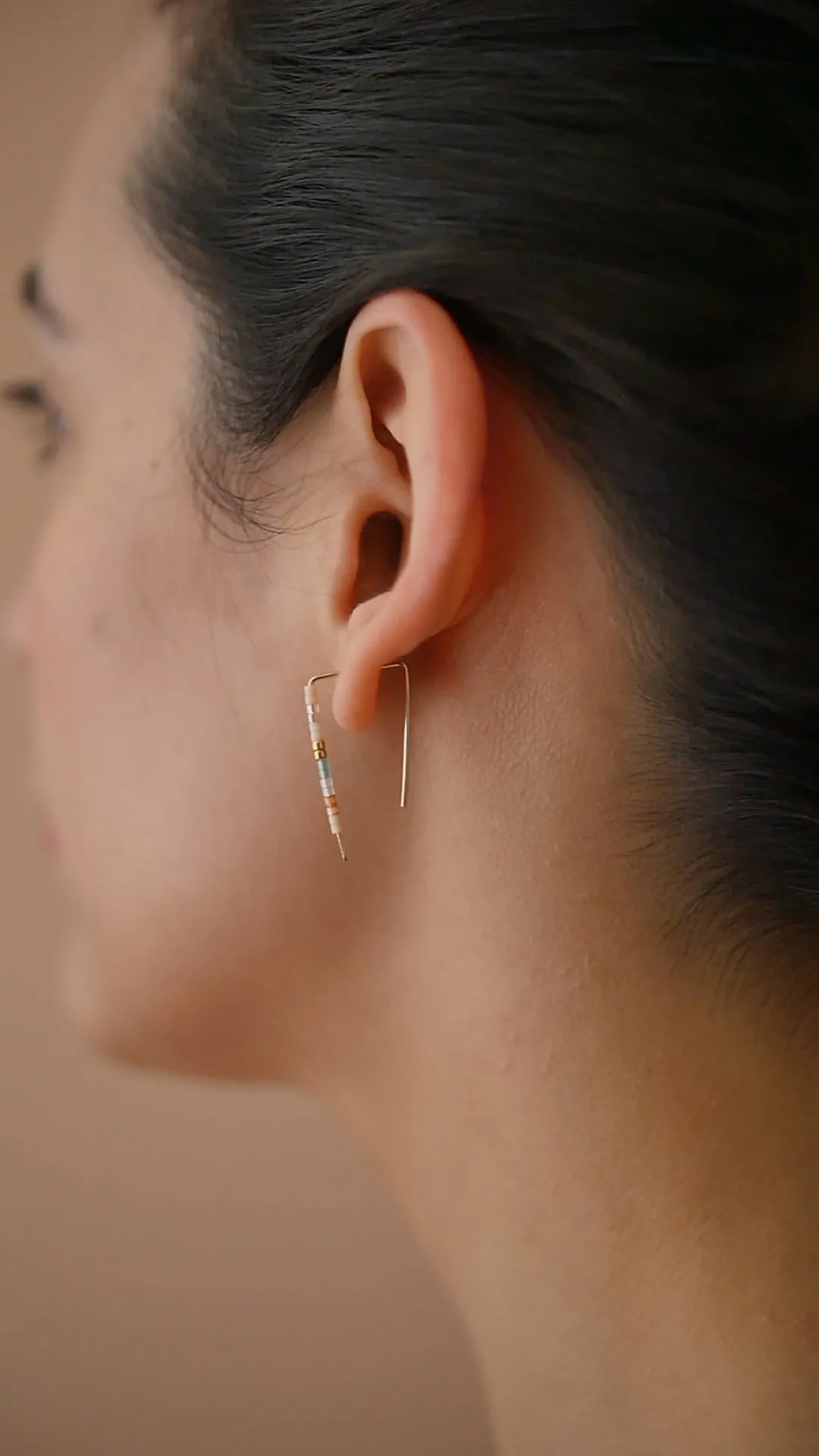 Thea - 14 KT Gold Bar Studs sold by Daldanea product image thumbnail 2