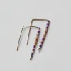 Tunde - 14 KT Gold Bar Studs sold by Daldanea