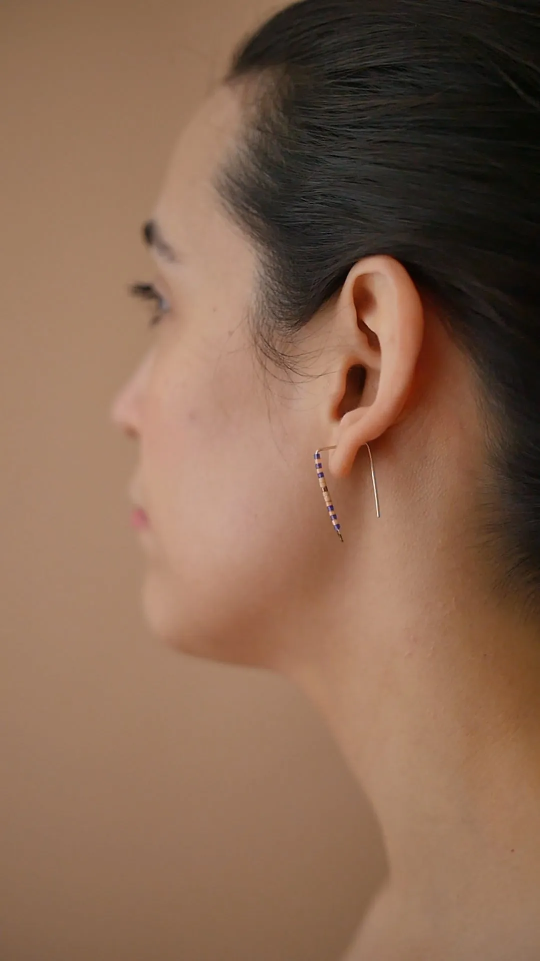 Tunde - 14 KT Gold Bar Studs sold by Daldanea product image thumbnail 2