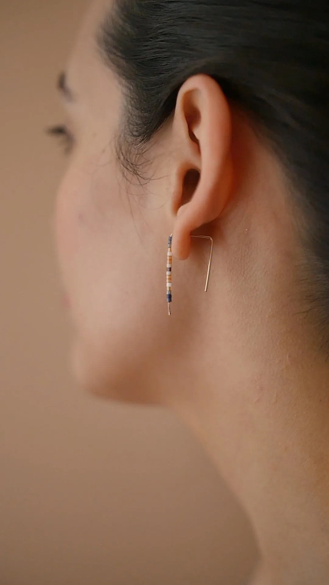 Esen - 14 KT Gold Bar Studs sold by Daldanea product image thumbnail 2