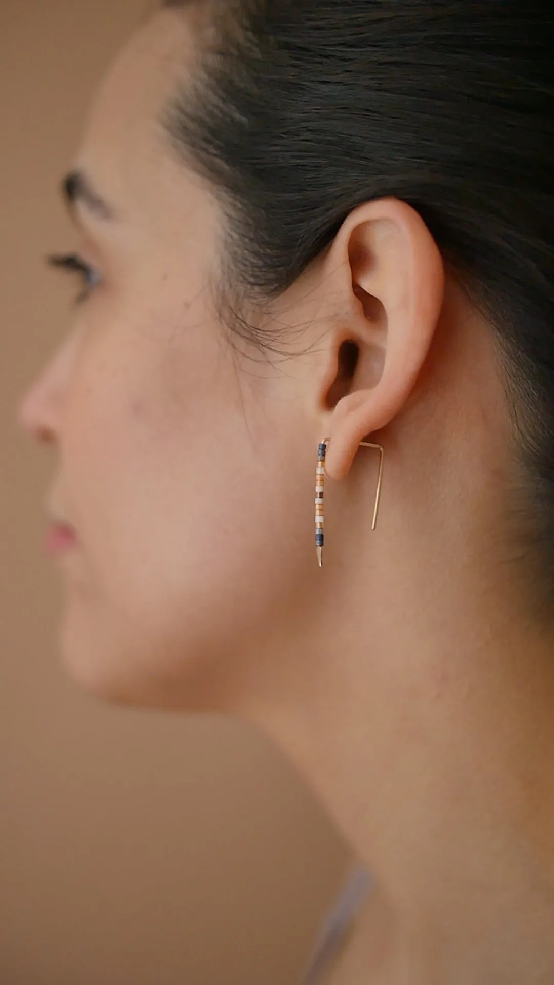 Esen - 14 KT Gold Bar Studs sold by Daldanea product image thumbnail 3