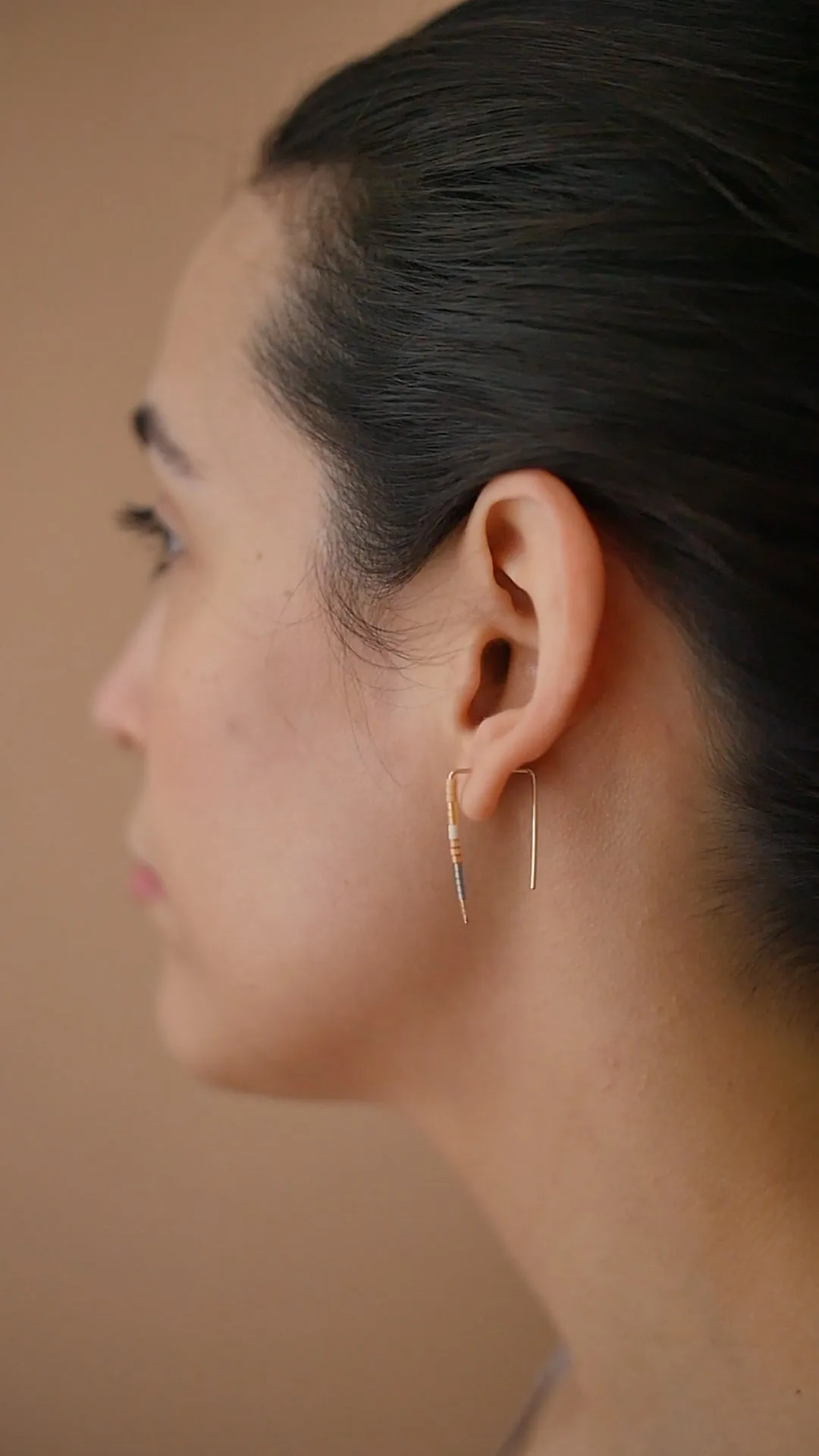 Silna - 14 KT Gold Bar Studs sold by Daldanea product image thumbnail 2