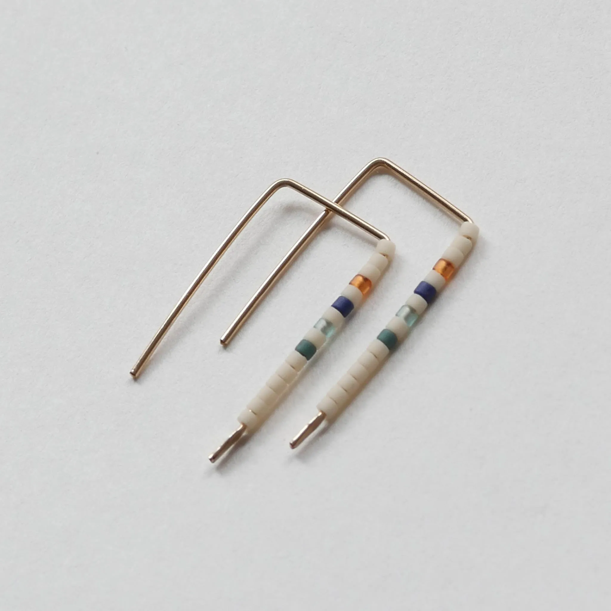 Chiyo - 14 KT Gold Bar Studs sold by Daldanea