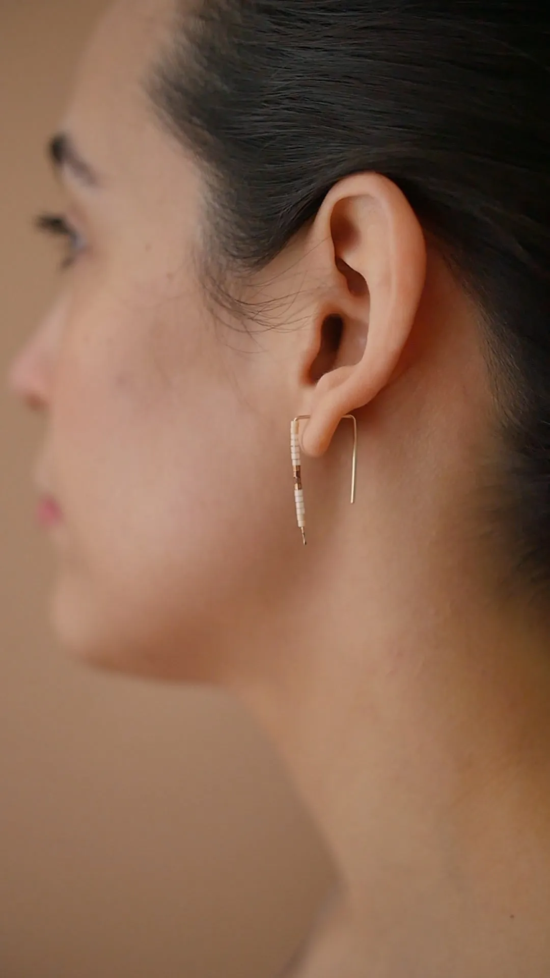 Tillie - 14 KT Gold Bar Studs sold by Daldanea product image thumbnail 3