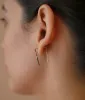 Saskia - 14 KT Gold Bar Studs sold by Daldanea