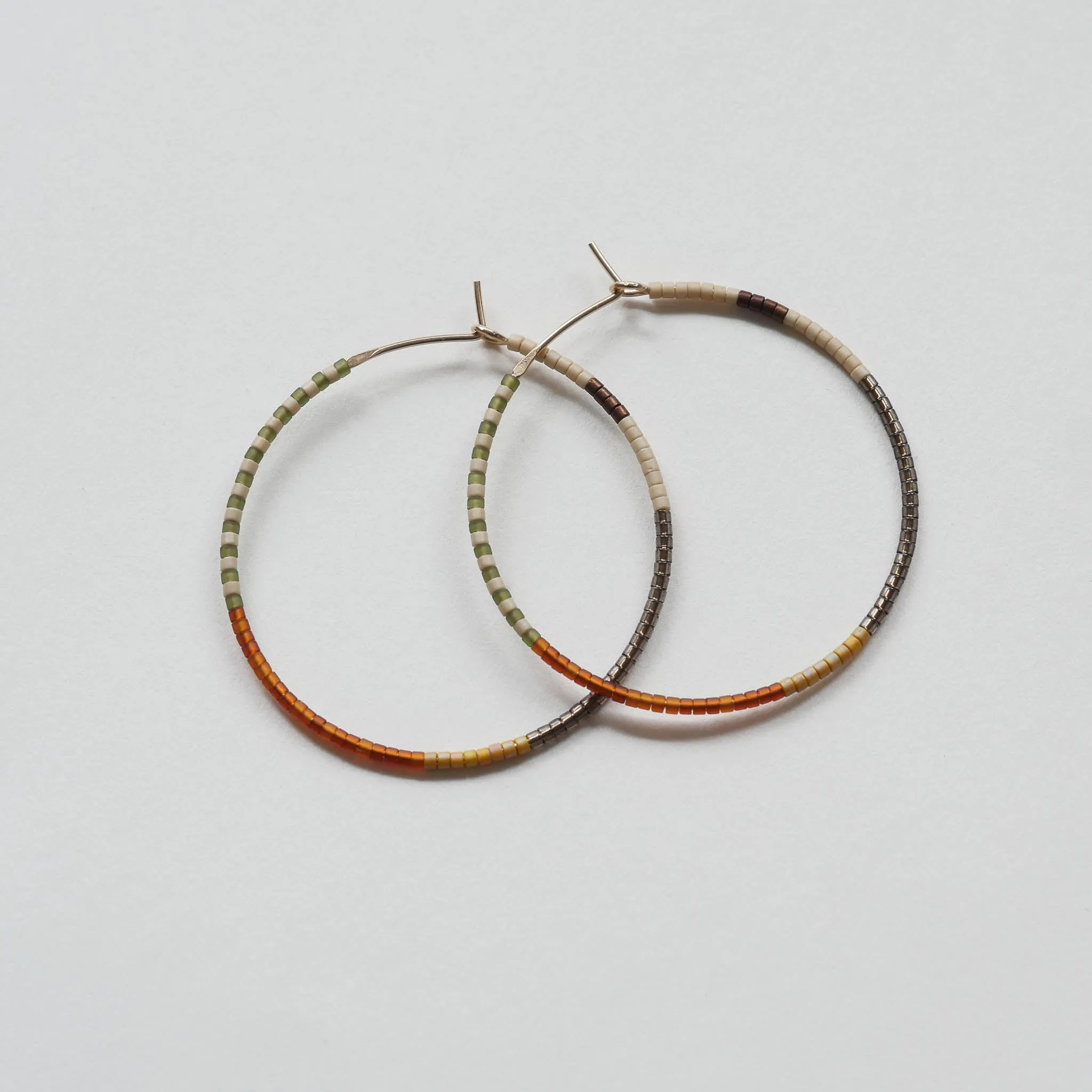 Odile - 1.25" & 1.75" 14 KT Gold Hoops sold by Daldanea product image thumbnail 4