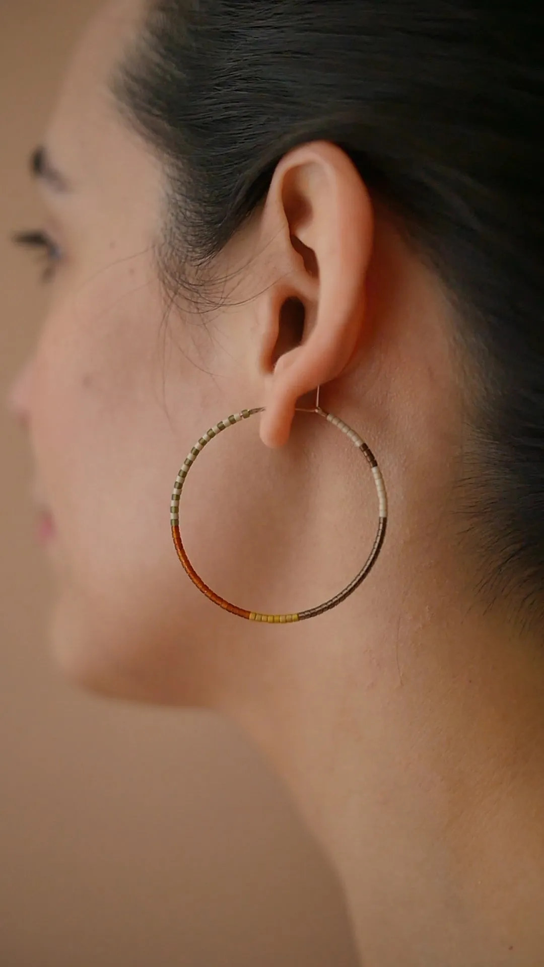 Odile - 1.25" & 1.75" 14 KT Gold Hoops sold by Daldanea product image thumbnail 3