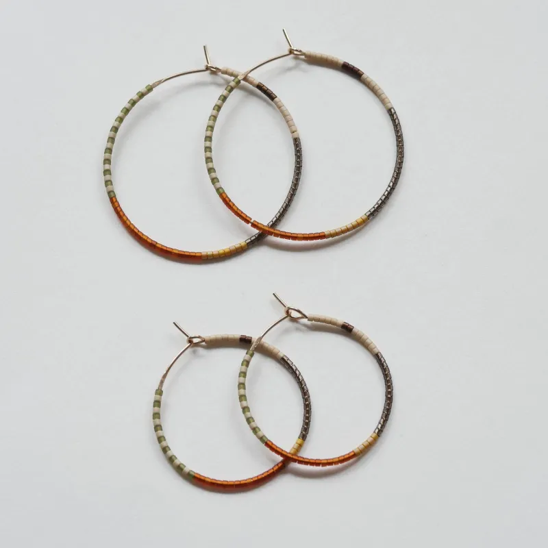 Odile - 1.25" & 1.75" 14 KT Gold Hoops sold by Daldanea