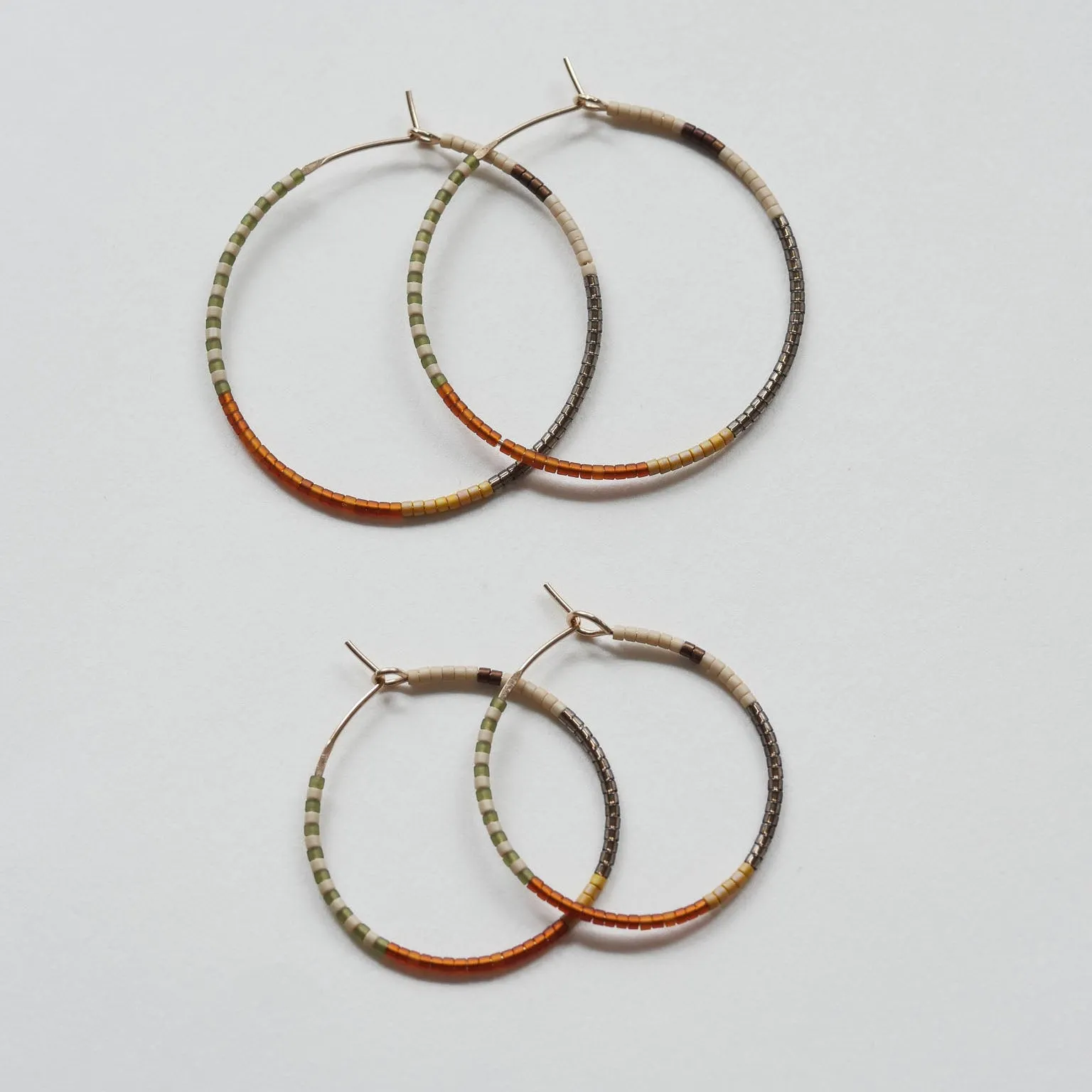 Odile - 1.25" & 1.75" 14 KT Gold Hoops sold by Daldanea