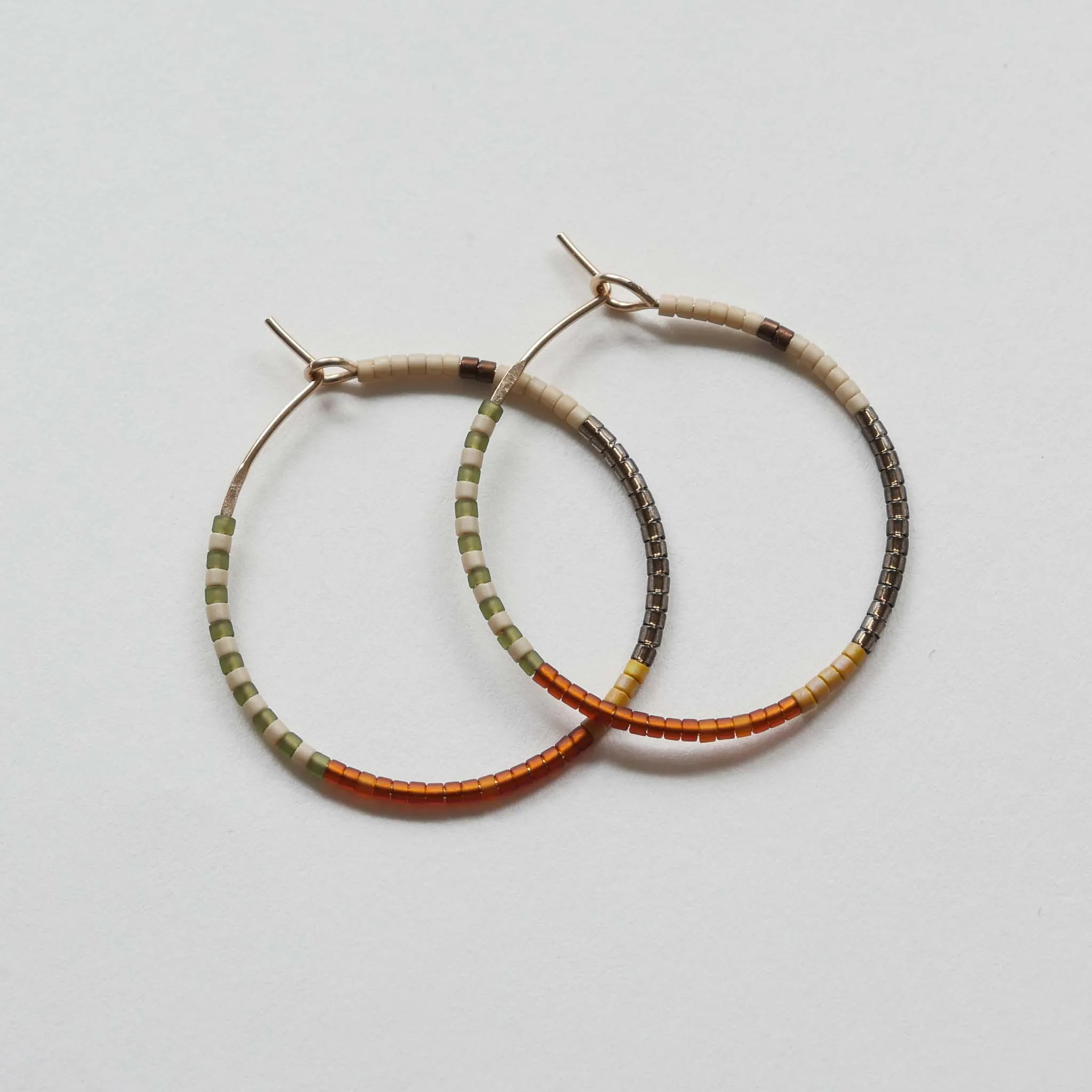 Odile - 1.25" & 1.75" 14 KT Gold Hoops sold by Daldanea product image thumbnail 5