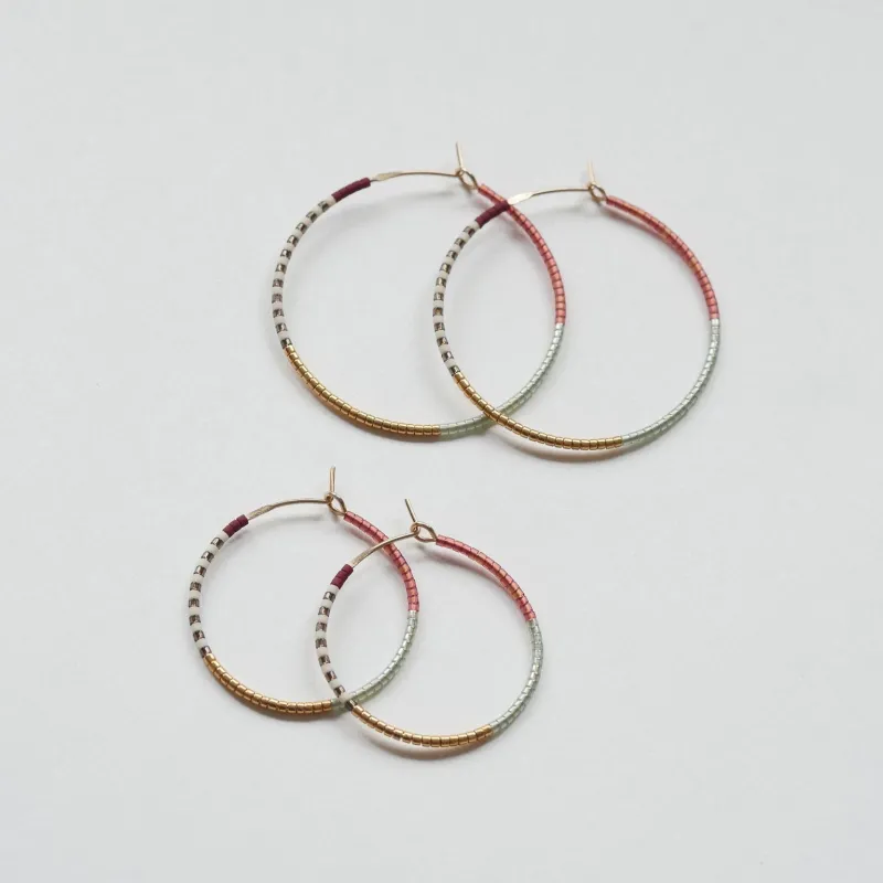 Aqsa - 1.25" & 1.75" 14 KT Gold Hoops sold by Daldanea