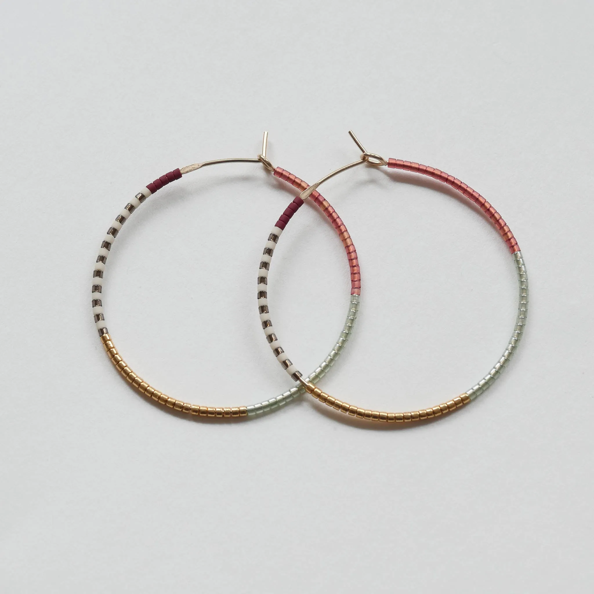 Aqsa - 1.25" & 1.75" 14 KT Gold Hoops sold by Daldanea product image thumbnail 3