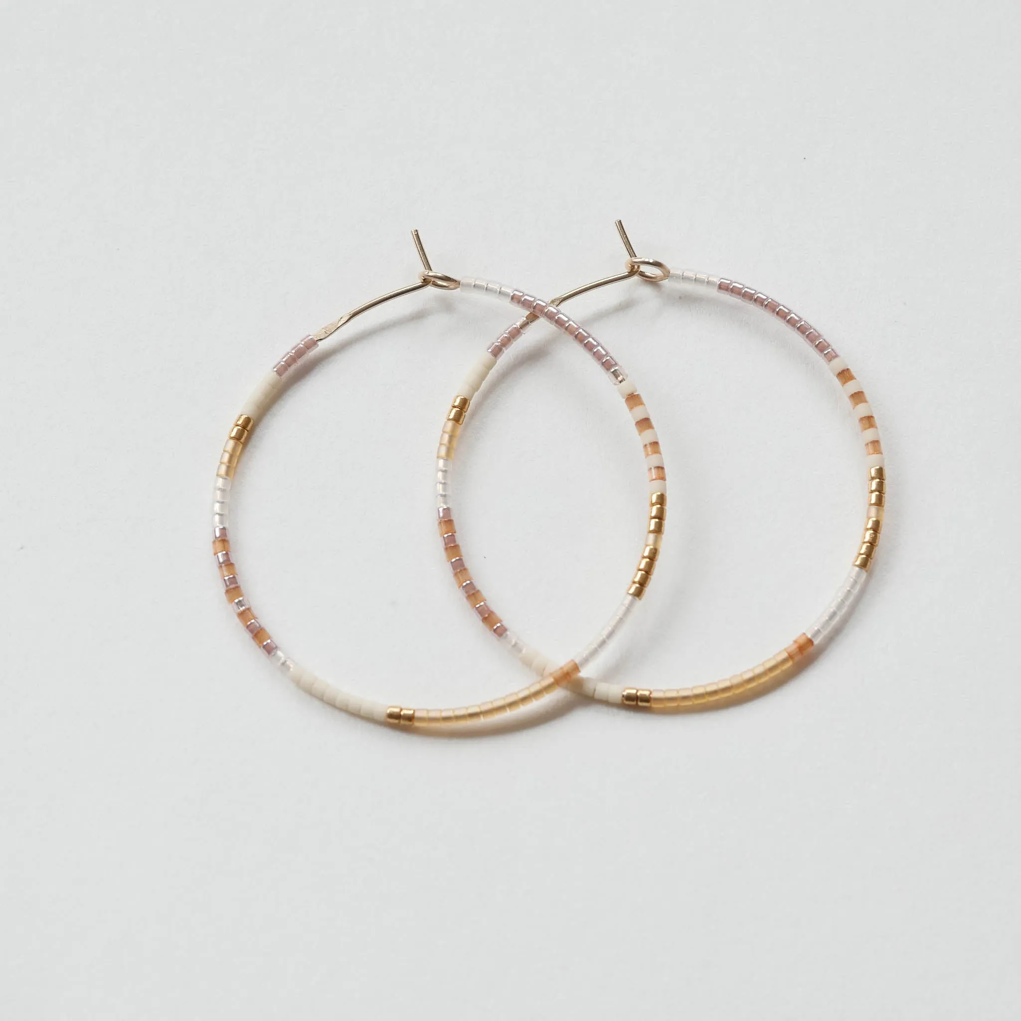 Nive - 1.25" & 1.75" 14 KT Gold Hoops sold by Daldanea product image thumbnail 4