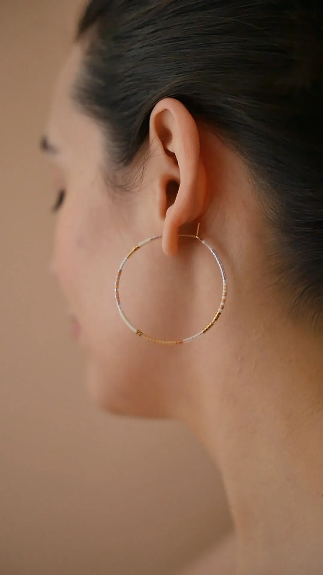 Nive - 1.25" & 1.75" 14 KT Gold Hoops sold by Daldanea product image thumbnail 2