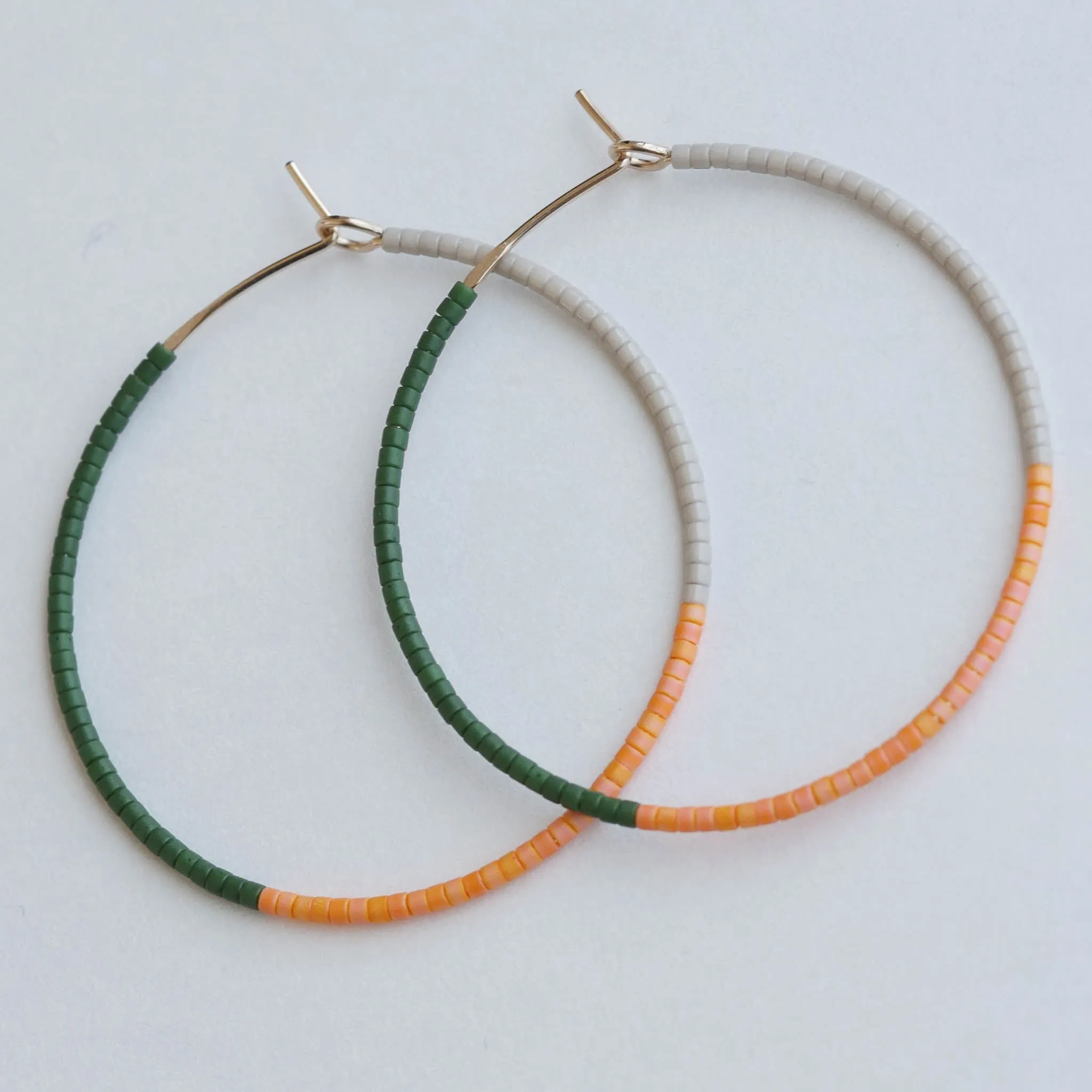 Zinaida - 1.25" & 1.75" 14 KT Gold Hoops sold by Daldanea
