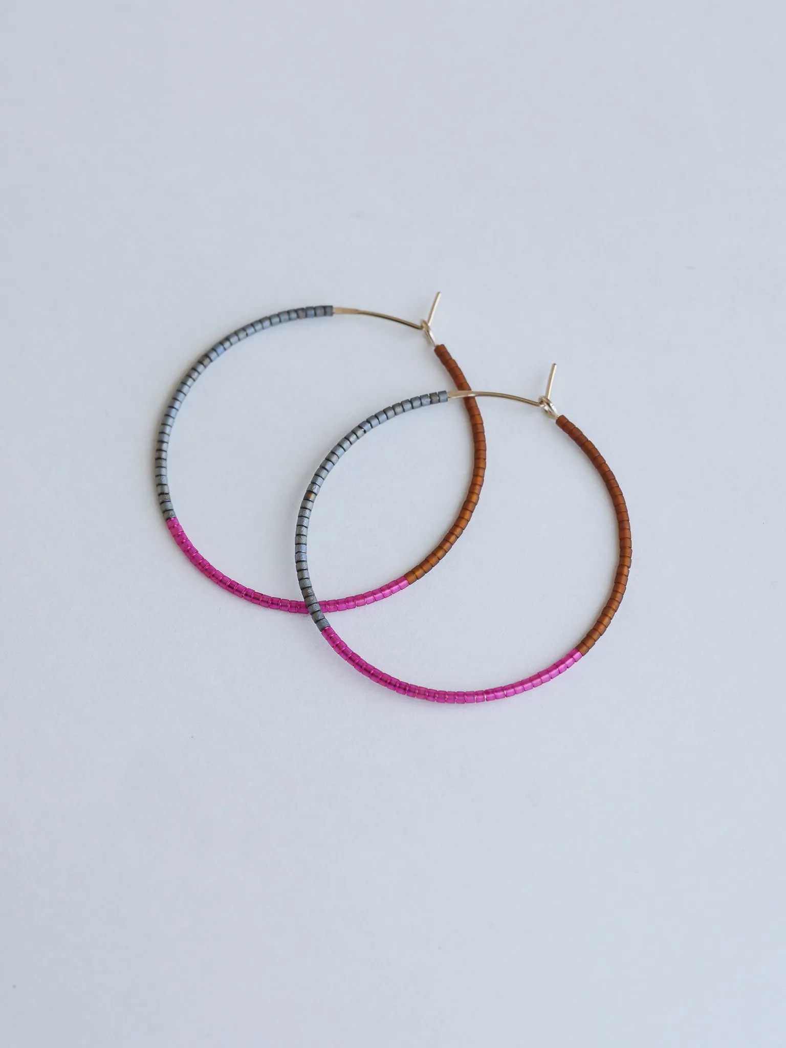Adila - 1.25" & 1.75" 14 KT Gold Hoops sold by Daldanea product image thumbnail 3