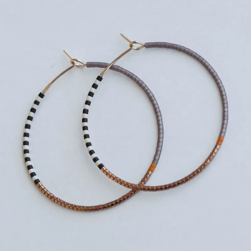 Ursina - 1.25" & 1.75" 14 KT Gold Hoops sold by Daldanea